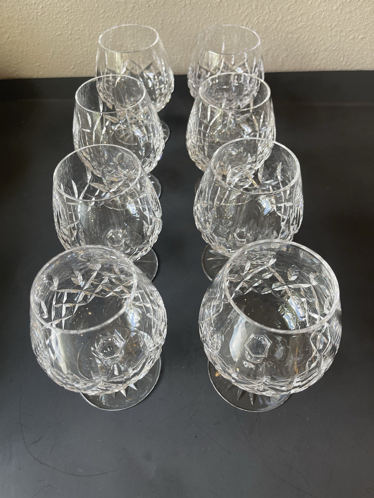 Vtg.Waterford Lismore Brandy Snifter Crystal Glass Set of 8 Brandy Balloon 5 1/8 Vtg.Waterford Lismore Brandy Snifter Crystal Glass Set of 8 Brandy Balloon 5 1/8