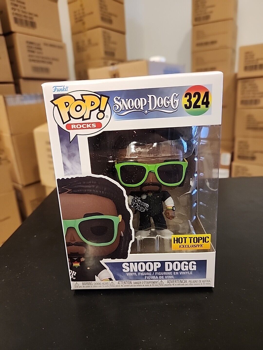 Funko Pop Rocks SNOOP DOGG #324 Track Suit HOT TOPIC EXCLUSIVE Ships Fast