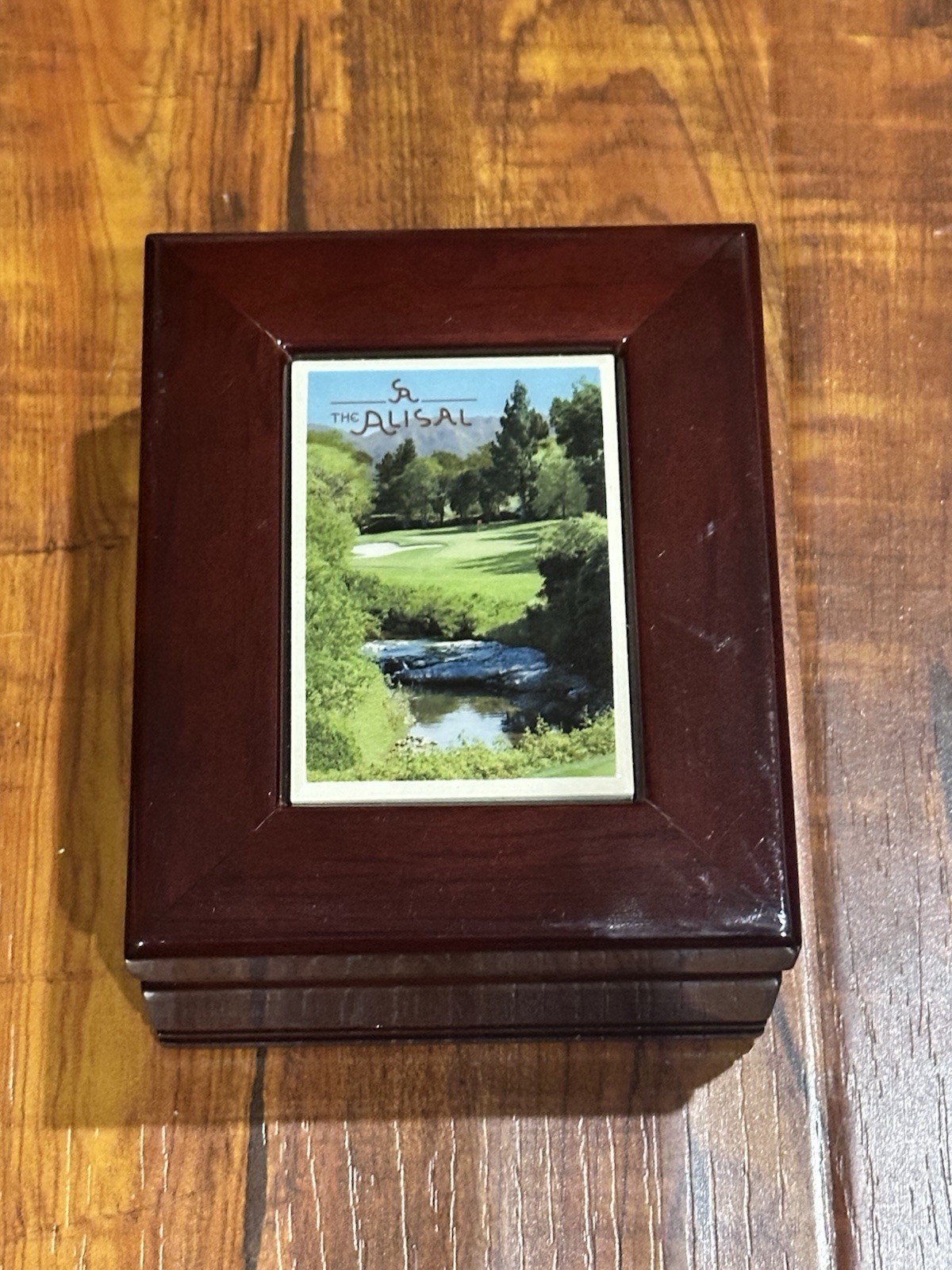 Rare The Alisal Guest Ranch & Resort Playing Cards with Wood & Tile Deck Box Rare The Alisal Guest Ranch & Resort Playing Cards with Wood & Tile Deck Box