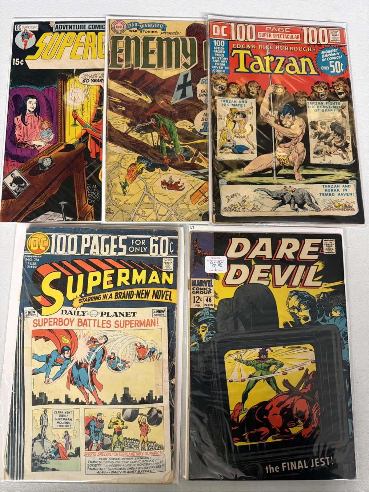 Silver Age Comic Book Lot 5x Copies From 1960s DC Comics 1st Print Lot #20 *Z16 Silver Age Comic Book Lot 5x Copies From 1960s DC Comics 1st Print Lot #20 *Z16