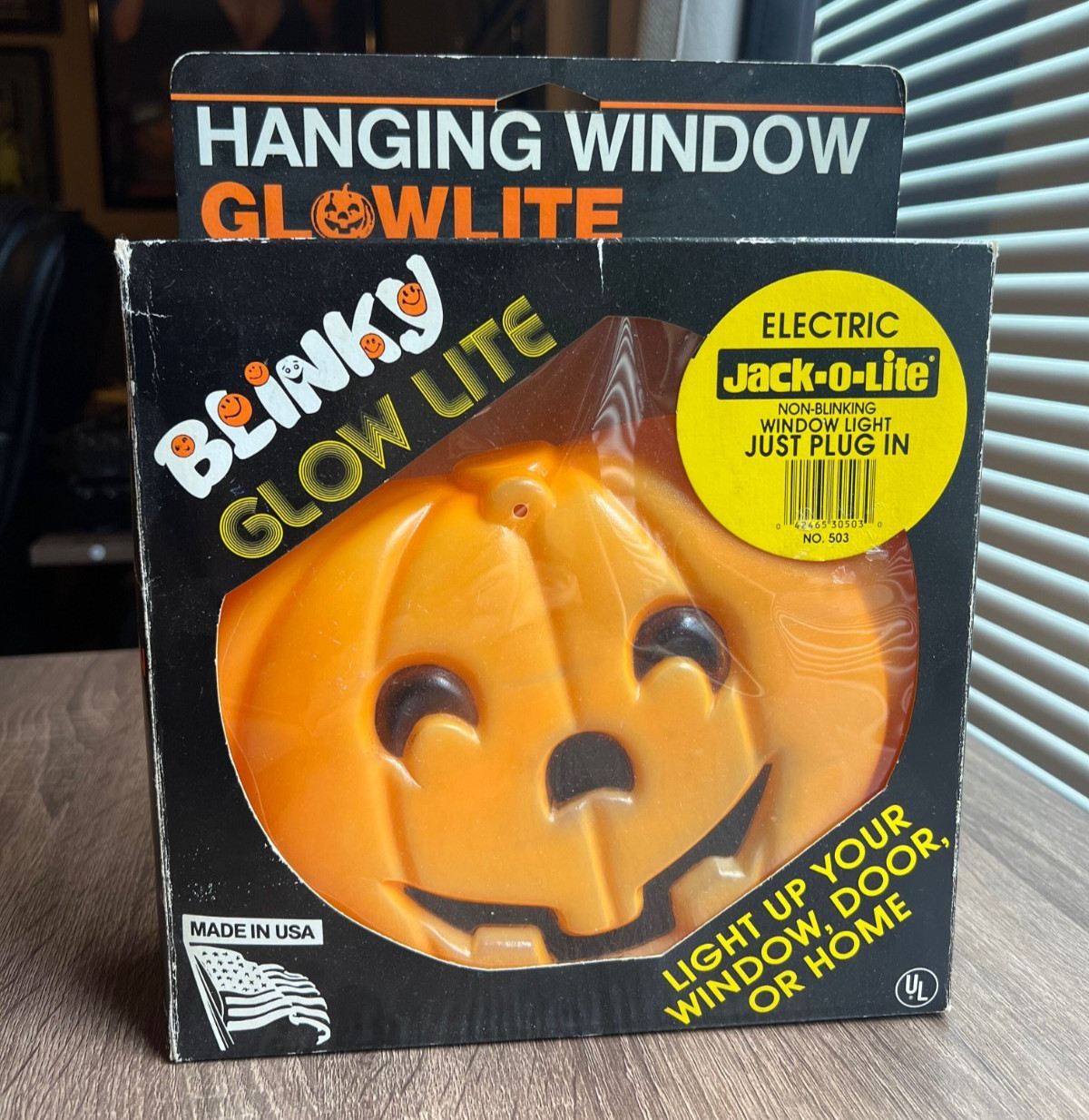 VIntage Blinky Glow Lite Halloween Pumpkin Jack O Lantern Blow Mold 1993 VIntage Blinky Glow Lite Halloween Pumpkin Jack O Lantern Blow Mold 1993