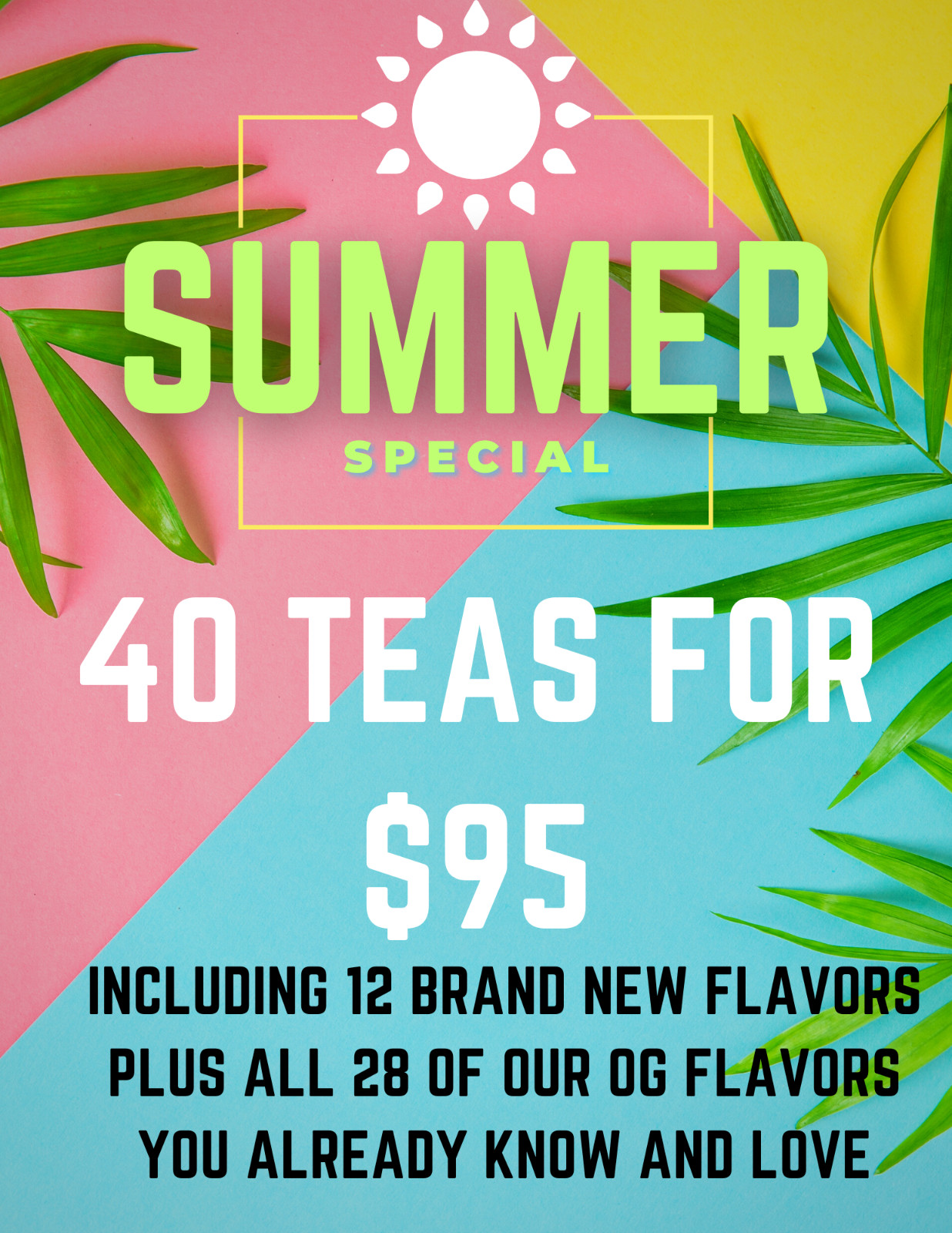 Loaded Caffeinated and Sugar Free TEA Mixes 40 $95 Loaded Caffeinated and Sugar Free TEA Mixes 40 $95