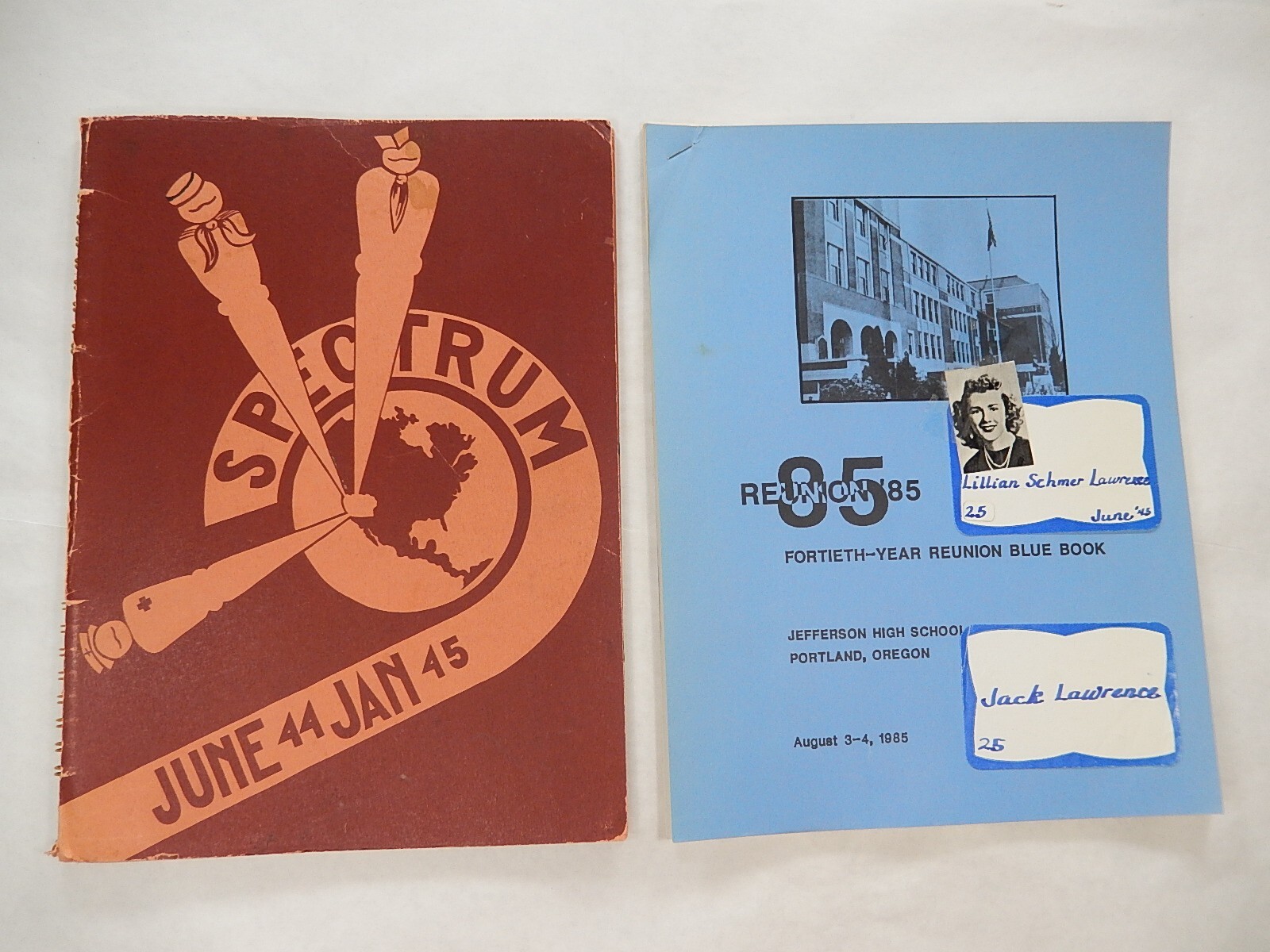 Yearbook, Jefferson High School, Portland Oregon, June 1944,Jan 1945, "Spectrum" Yearbook, Jefferson High School, Portland Oregon, June 1944,Jan 1945, "Spectrum"