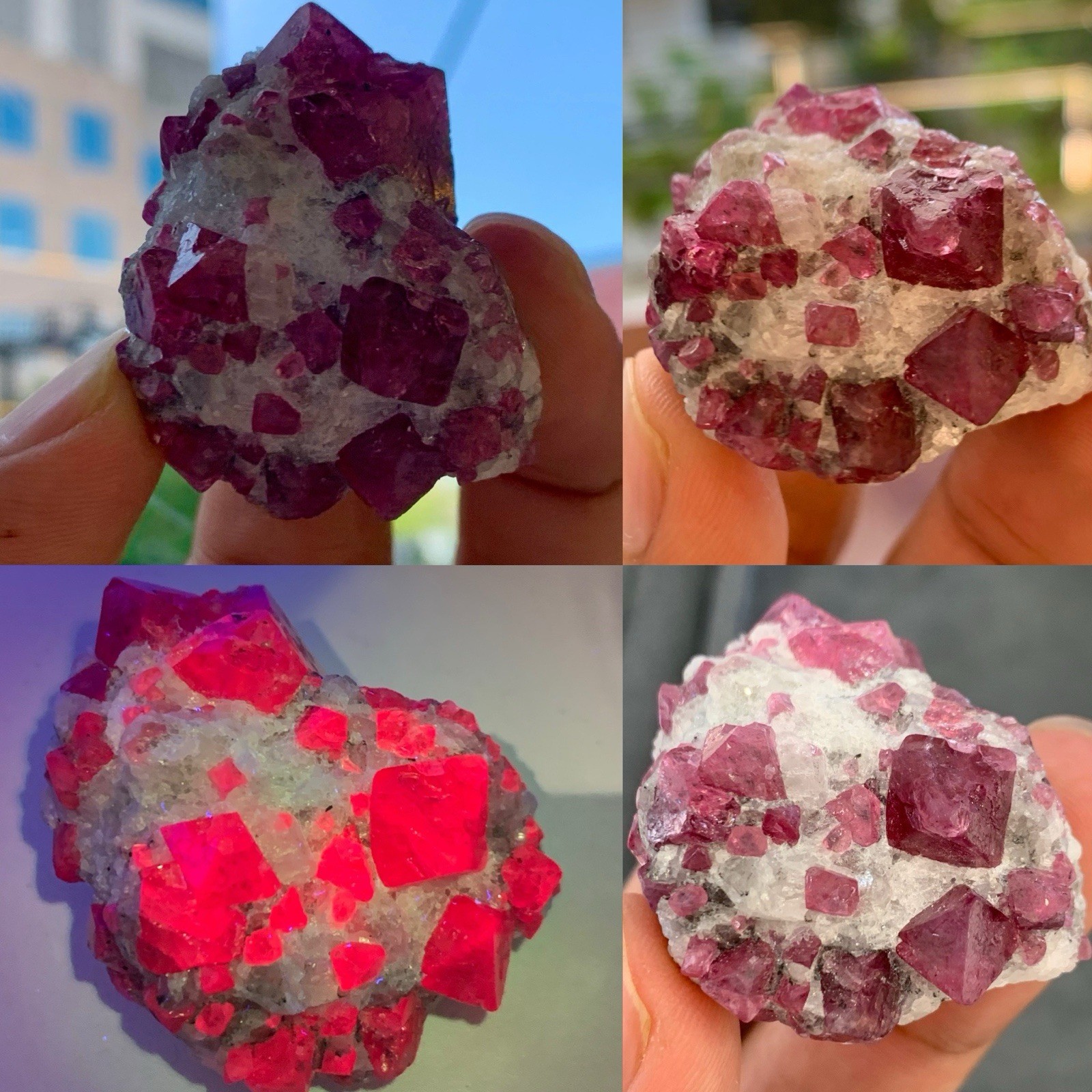 Beautiful Rare fluorescent UV Glow Mahenge Spinel Specimen from Tanzania Beautiful Rare fluorescent UV Glow Mahenge Spinel Specimen from Tanzania