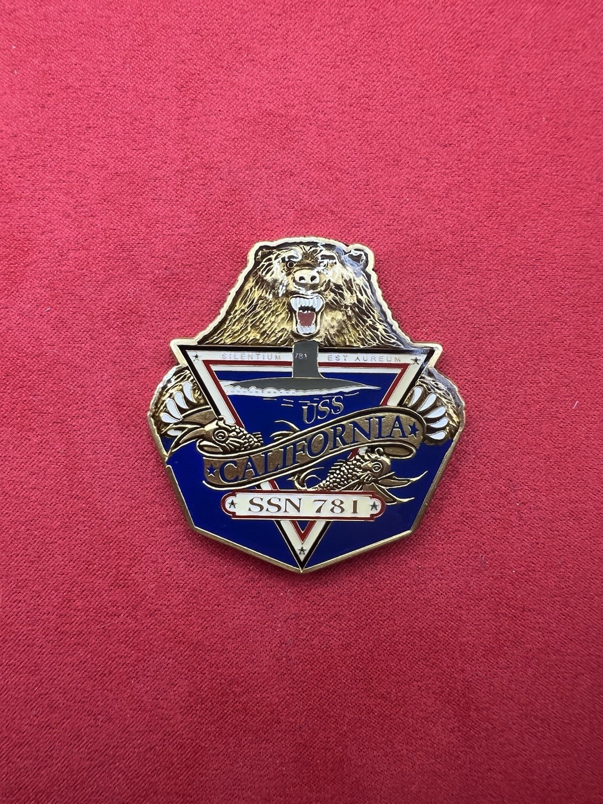 Military Challenge Coin USN USS CALIFORNIA SSN-781 CPO Coin Military Challenge Coin USN USS CALIFORNIA SSN-781 CPO Coin