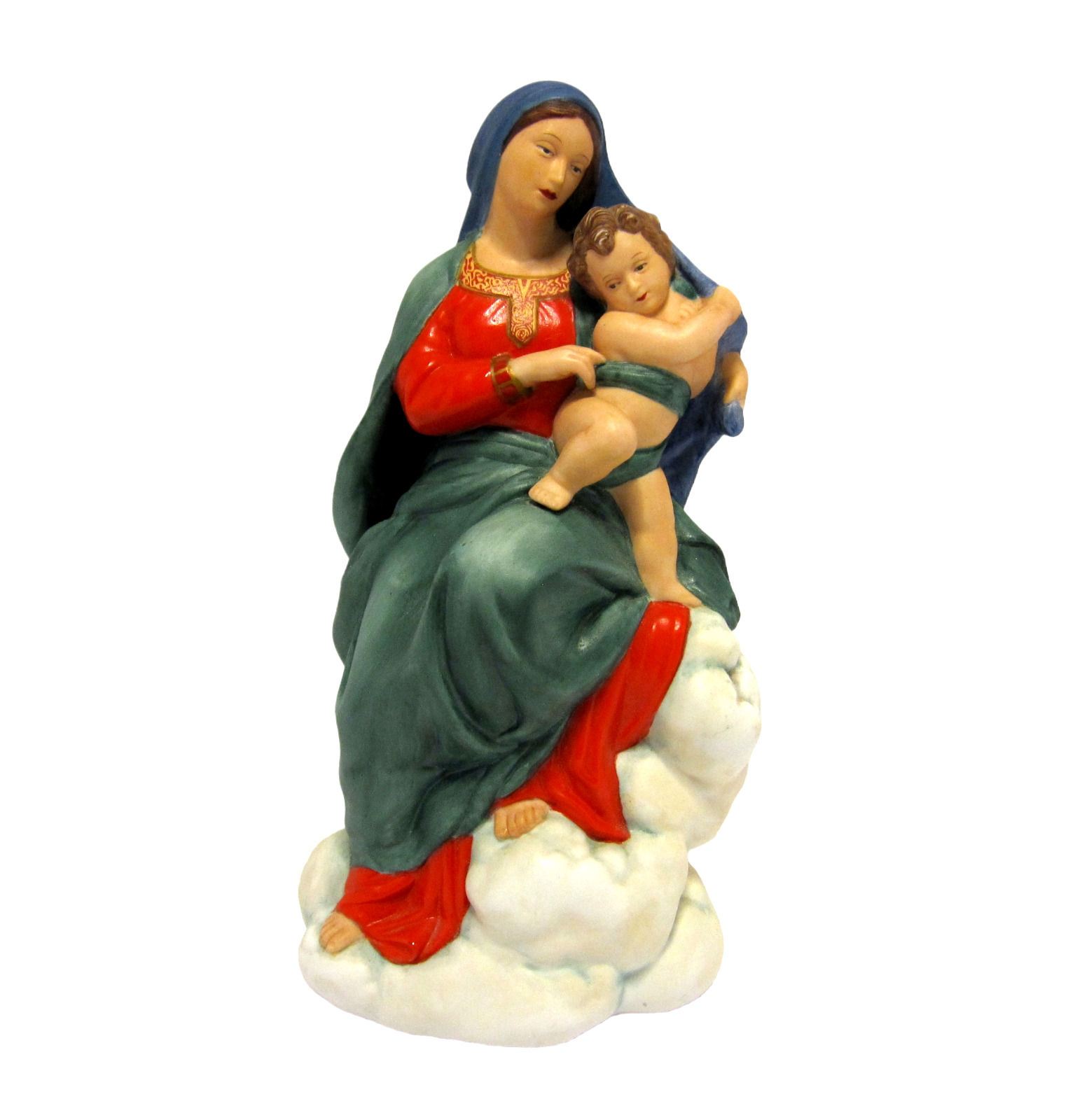 VTG Franklin Mint Raphael's Madonna Di Foligno Ceramic Figurine Statue Vatican