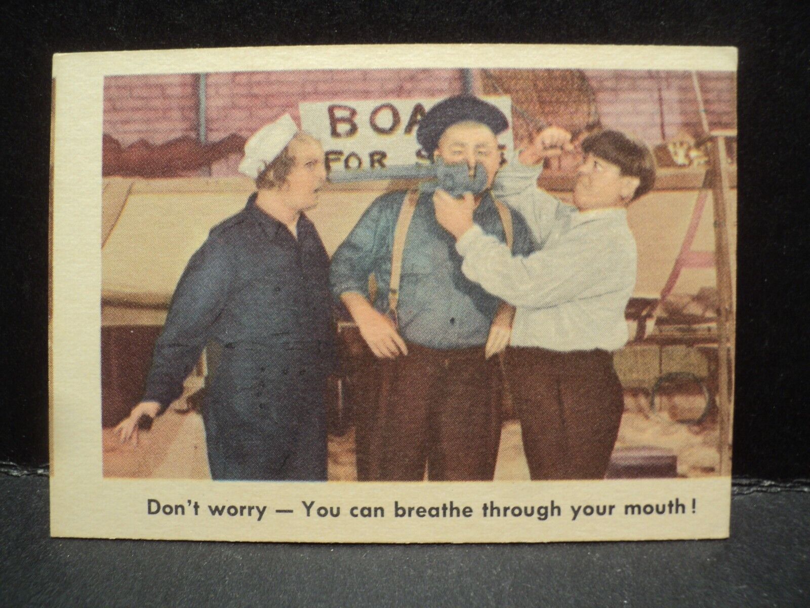 1959 Fleer #15- Three Stooges Card 3 Stooges no creases Off Center