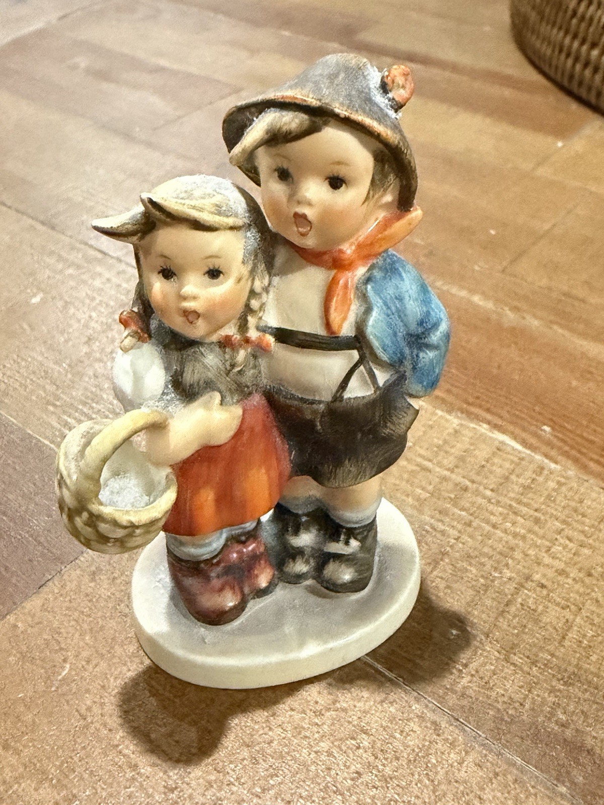 Vintage Goebel Hummel Figurine Boy & Girl w/ Basket 94/1 “Surprise" 5.5" TMK3 Vintage Goebel Hummel Figurine Boy & Girl w/ Basket 94/1 “Surprise" 5.5" TMK3