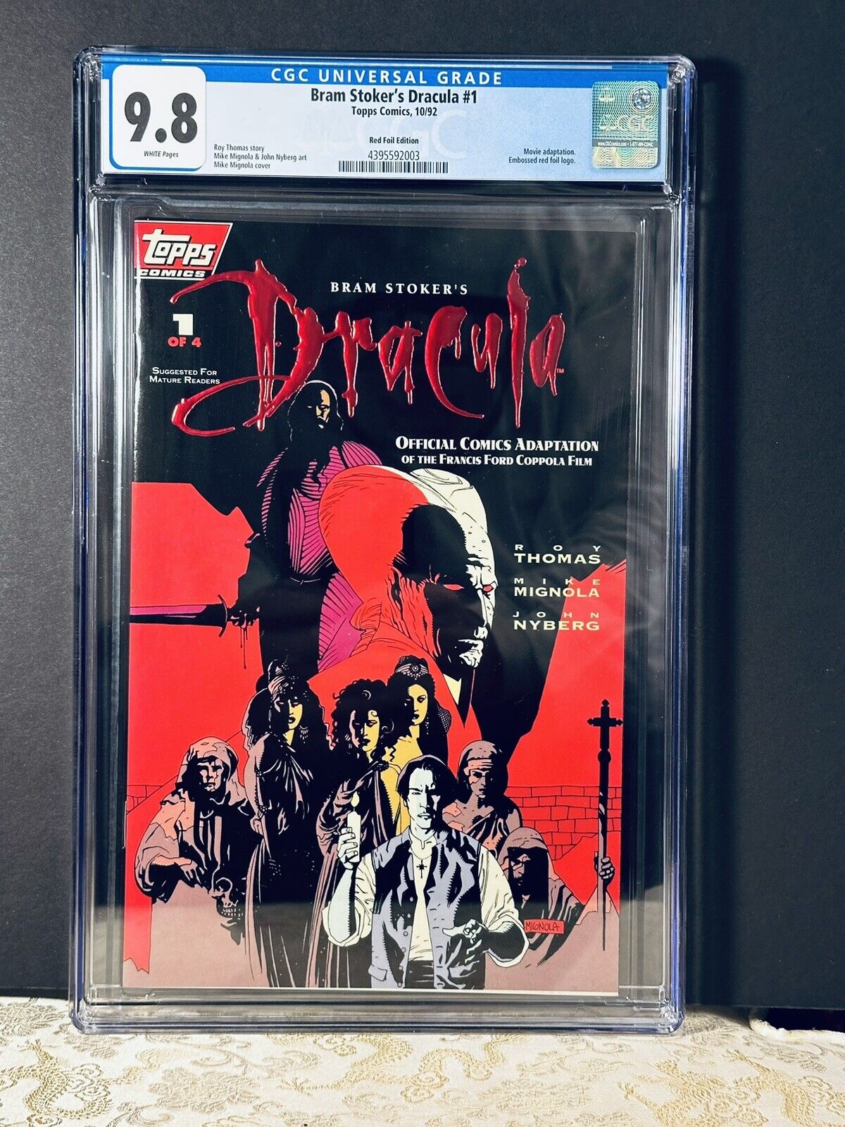 Bram Stoker's Dracula Red Foil Limited Edition #1 CGC 9.8 top of census 1 of 20