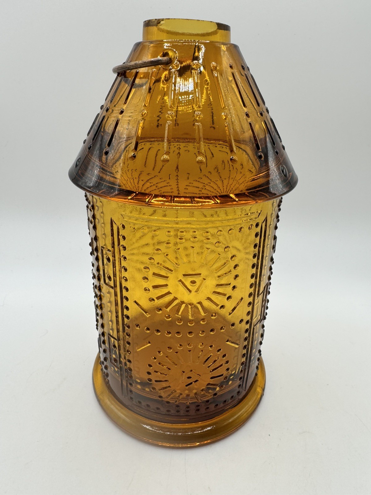 Vintage Viking Glass "Paul Revere Lantern" Glimmer/Fairy Lamp-Amber Vintage Viking Glass "Paul Revere Lantern" Glimmer/Fairy Lamp-Amber