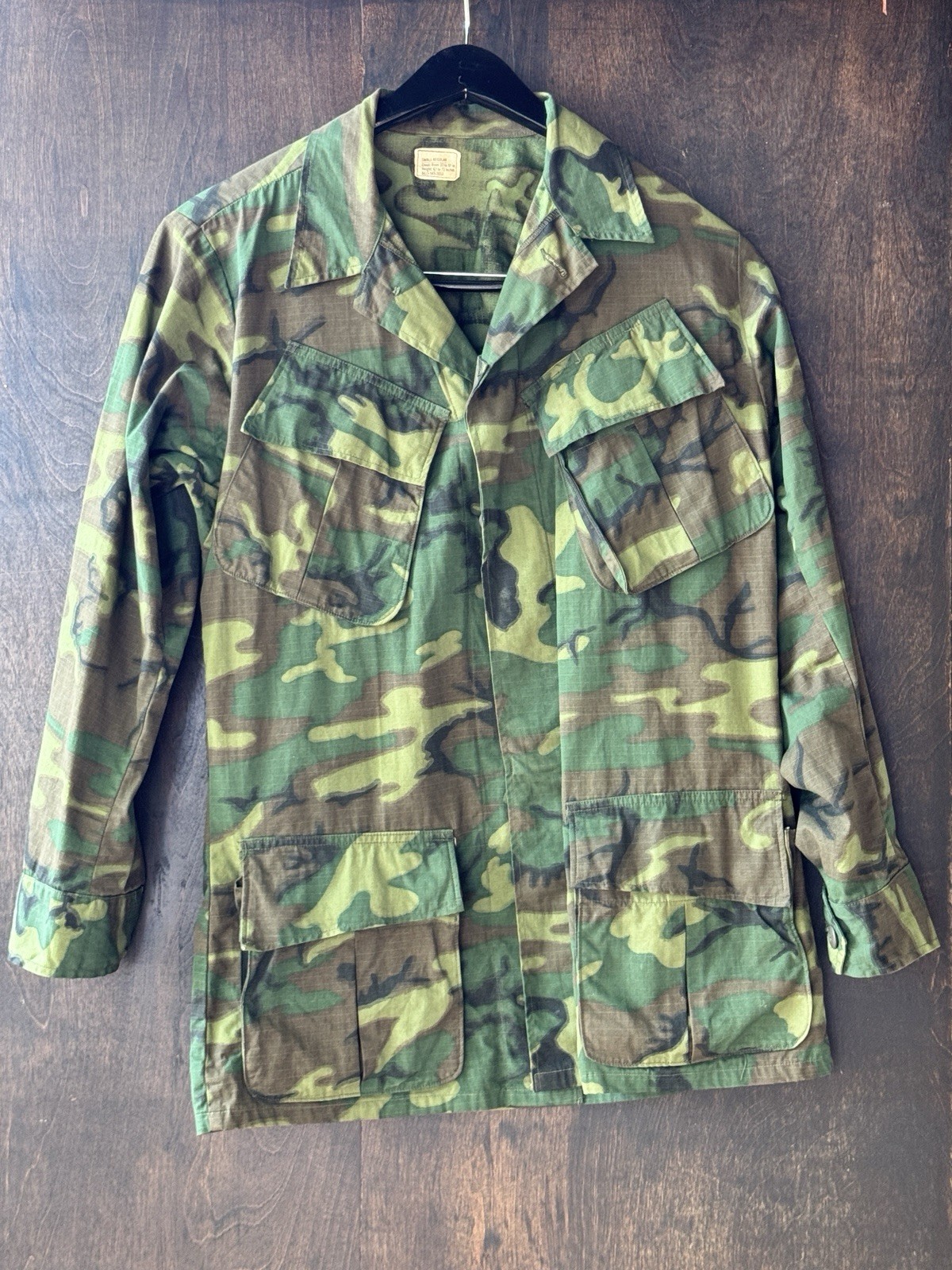 Vintage 1968 Green Dominant ERDL Slant Pocket Jungle Jacket SMALL REG Vintage 1968 Green Dominant ERDL Slant Pocket Jungle Jacket SMALL REG