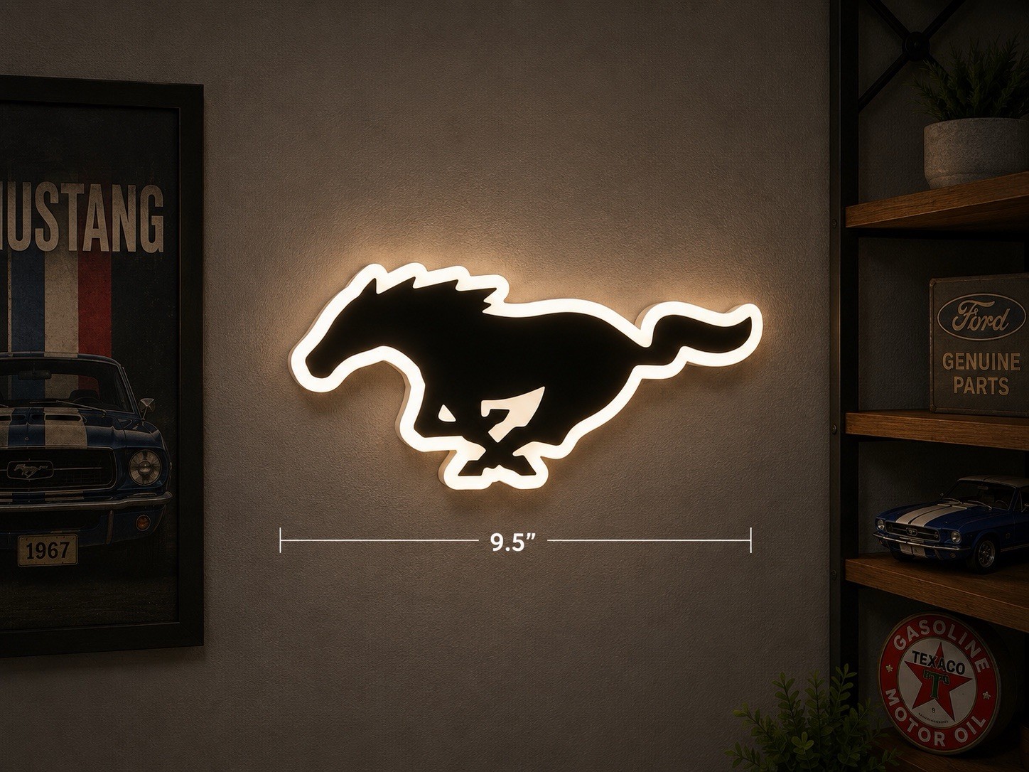Ford Mustard Light Box Mustang Logo Ford Mustard Light Box Mustang Logo