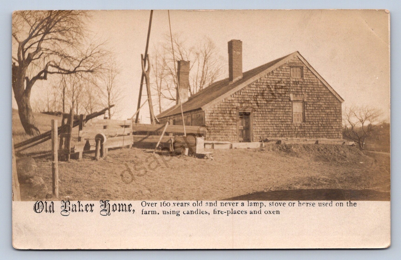 K1/ Jaffrey New Hampshire RPPC Postcard c1920s Baker Home 533 K1/ Jaffrey New Hampshire RPPC Postcard c1920s Baker Home 533