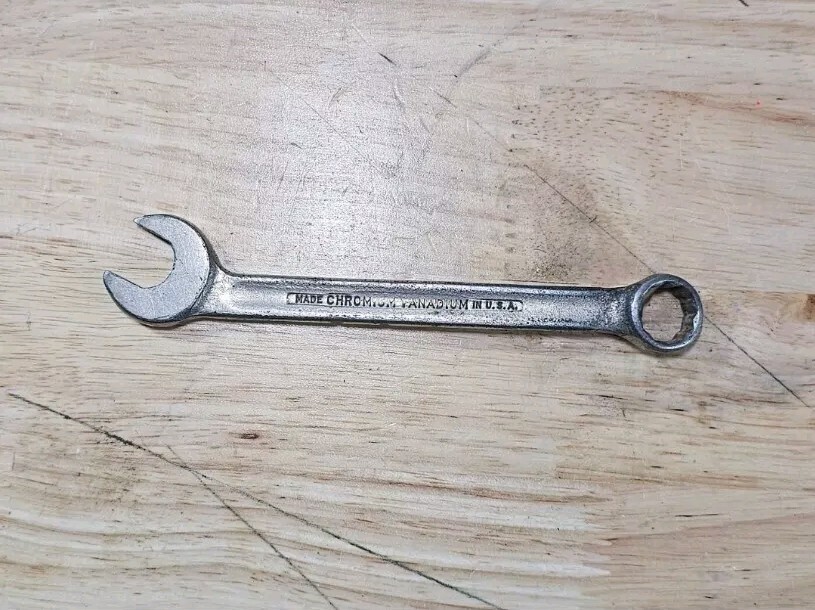 Antique Western Giant Angled 7/16th Combination Wrench 1930's Rare Antique Western Giant Angled 7/16th Combination Wrench 1930's Rare