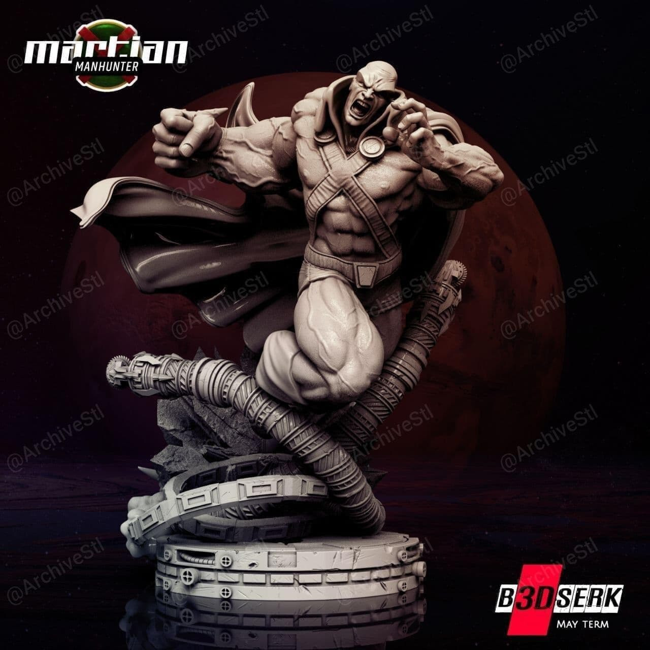 Martian Manhunter Resin Sculpture Statue Model Kit DC Unpainted/Unassembled