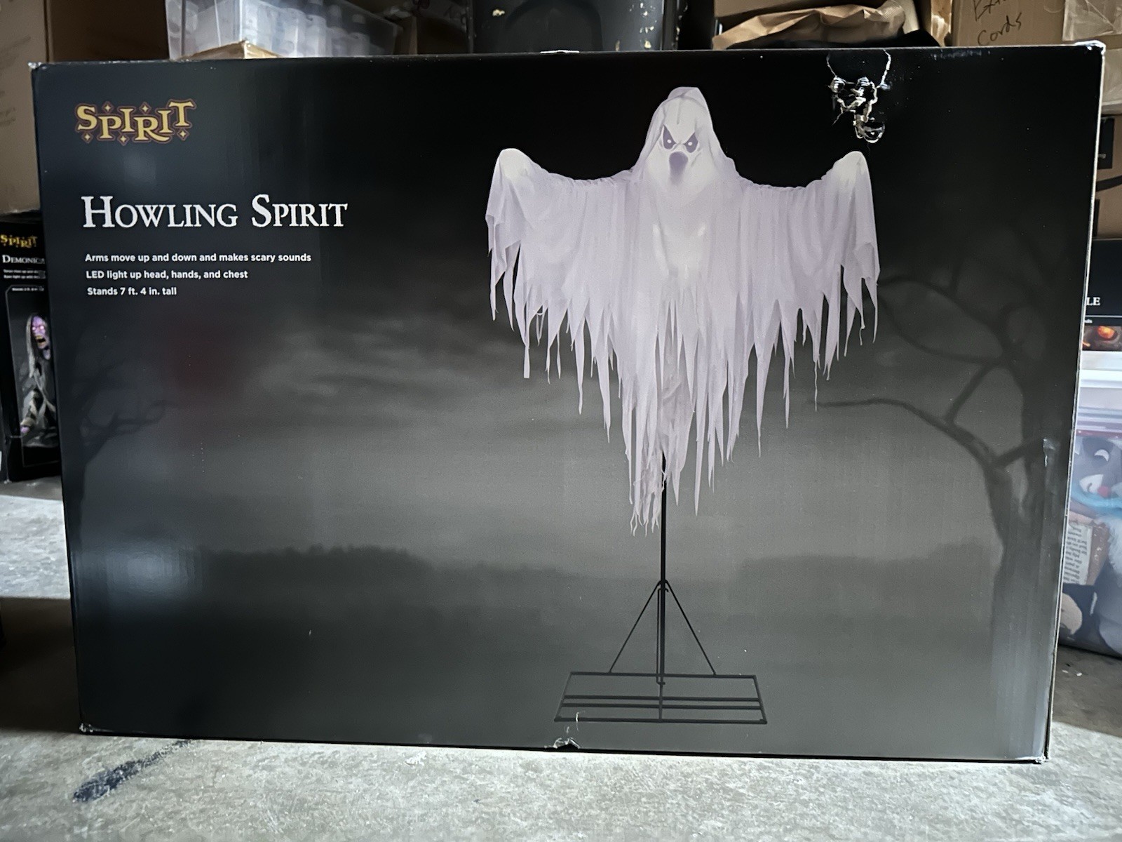 Spirit Halloween Animatronic 7.4’ Howling Spirit Floating Ghost Prop Spirit Halloween Animatronic 7.4’ Howling Spirit Floating Ghost Prop