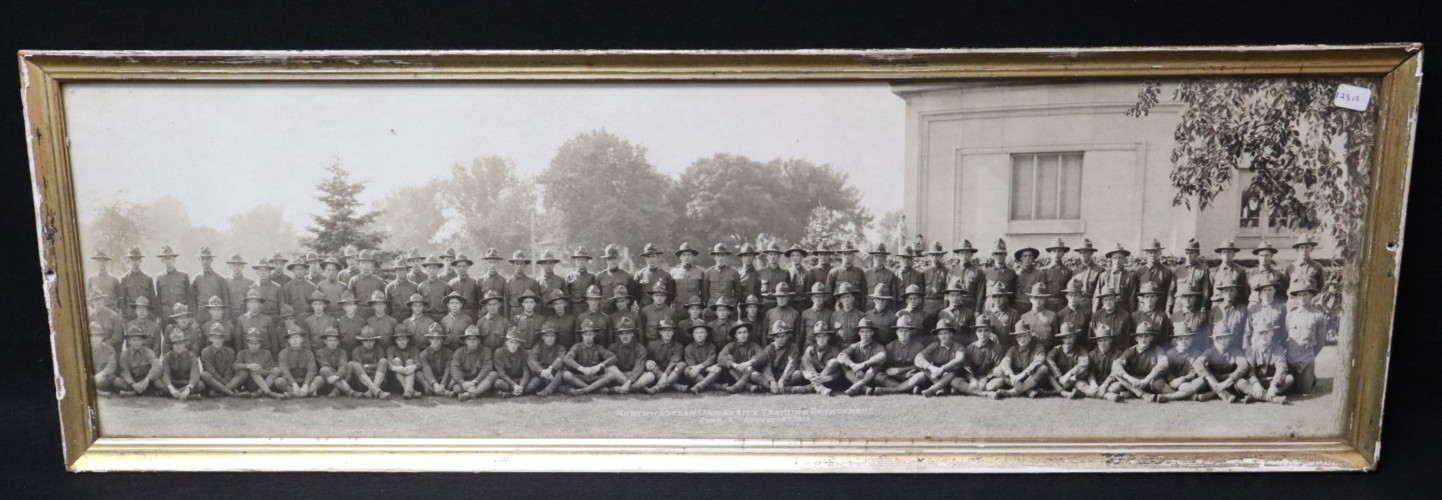 WWI Army Northwestern University Training Detachment 1918 Photograph 31 x 10 1/2 WWI Army Northwestern University Training Detachment 1918 Photograph 31 x 10 1/2