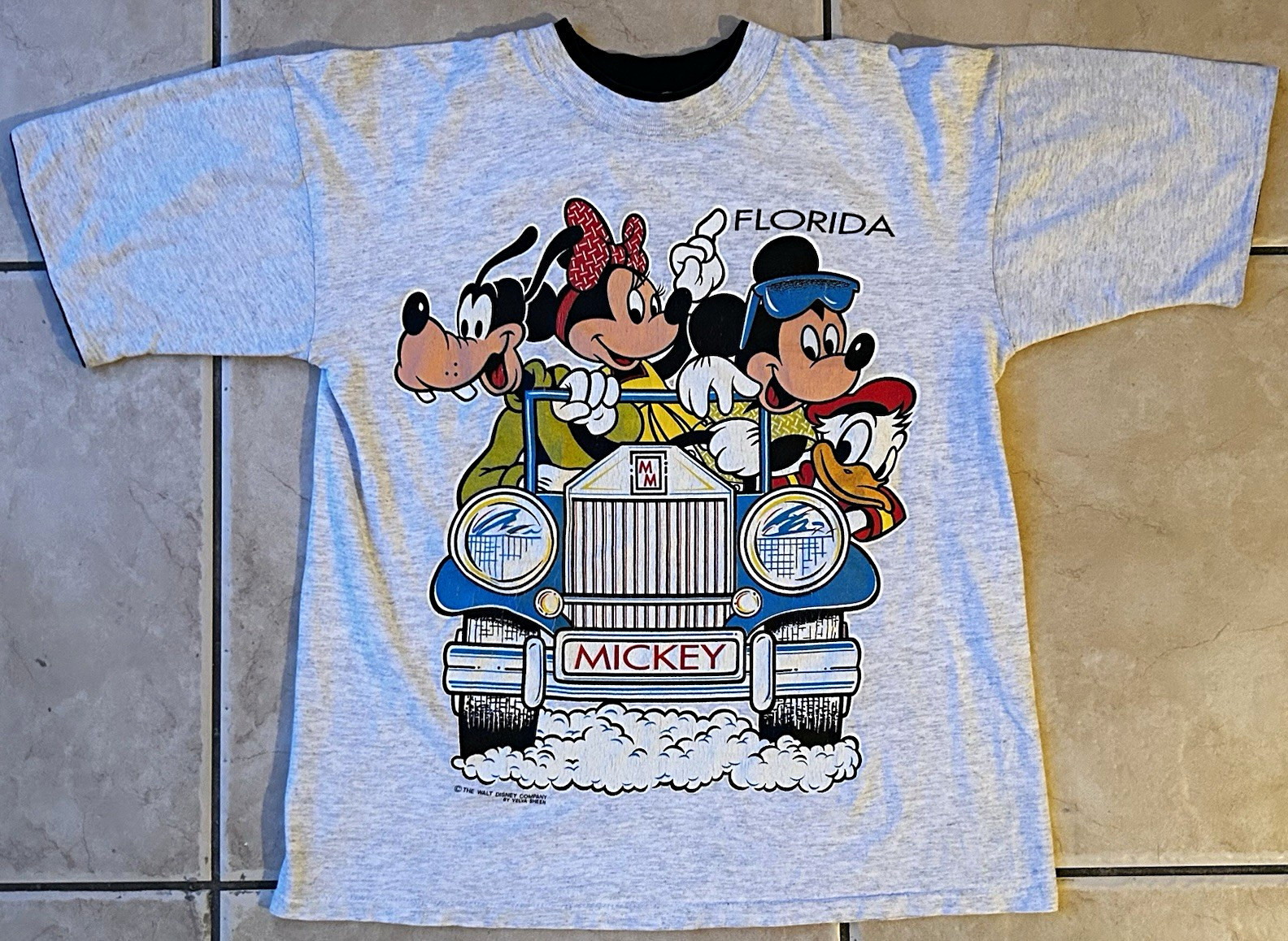 Vtg 80s RARE Walt Disney World Florida Mickey Mouse Donald Goofy T Shirt Ringer Vtg 80s RARE Walt Disney World Florida Mickey Mouse Donald Goofy T Shirt Ringer