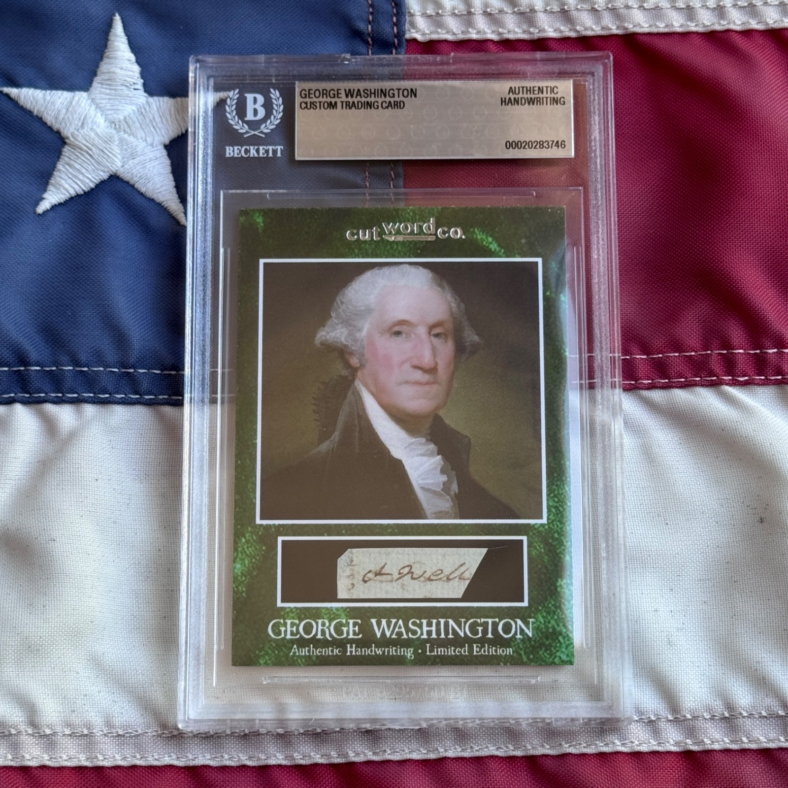 George Washington Handwritten Word Removed From an Autograph Letter Signed