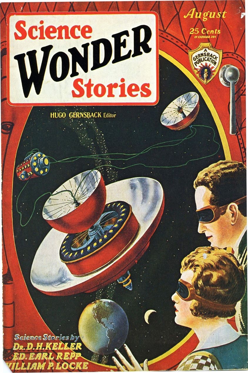 🛸 Science Wonder Stories (1929) Vintage Sci-Fi Poster 24x36” - Premium Matte