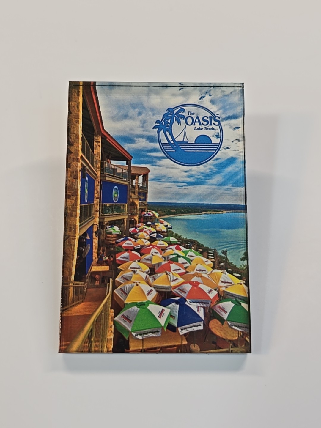 Texas Travel Souvenir Fridge Magnet Lake Travis The Oasis Umbrellas Texas Travel Souvenir Fridge Magnet Lake Travis The Oasis Umbrellas