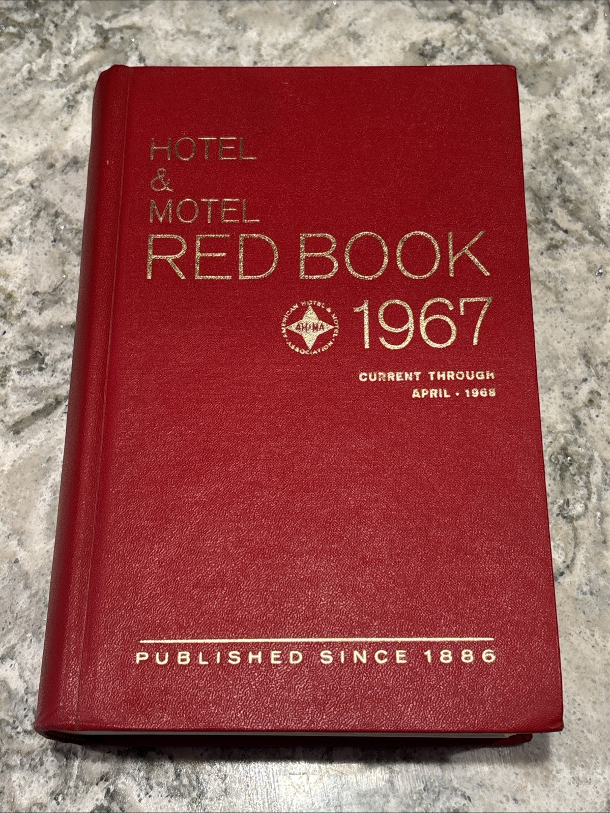 Rare Vintage 1967 Edition Hotel & Motel Red Book Excellent Condition Rare Vintage 1967 Edition Hotel & Motel Red Book Excellent Condition