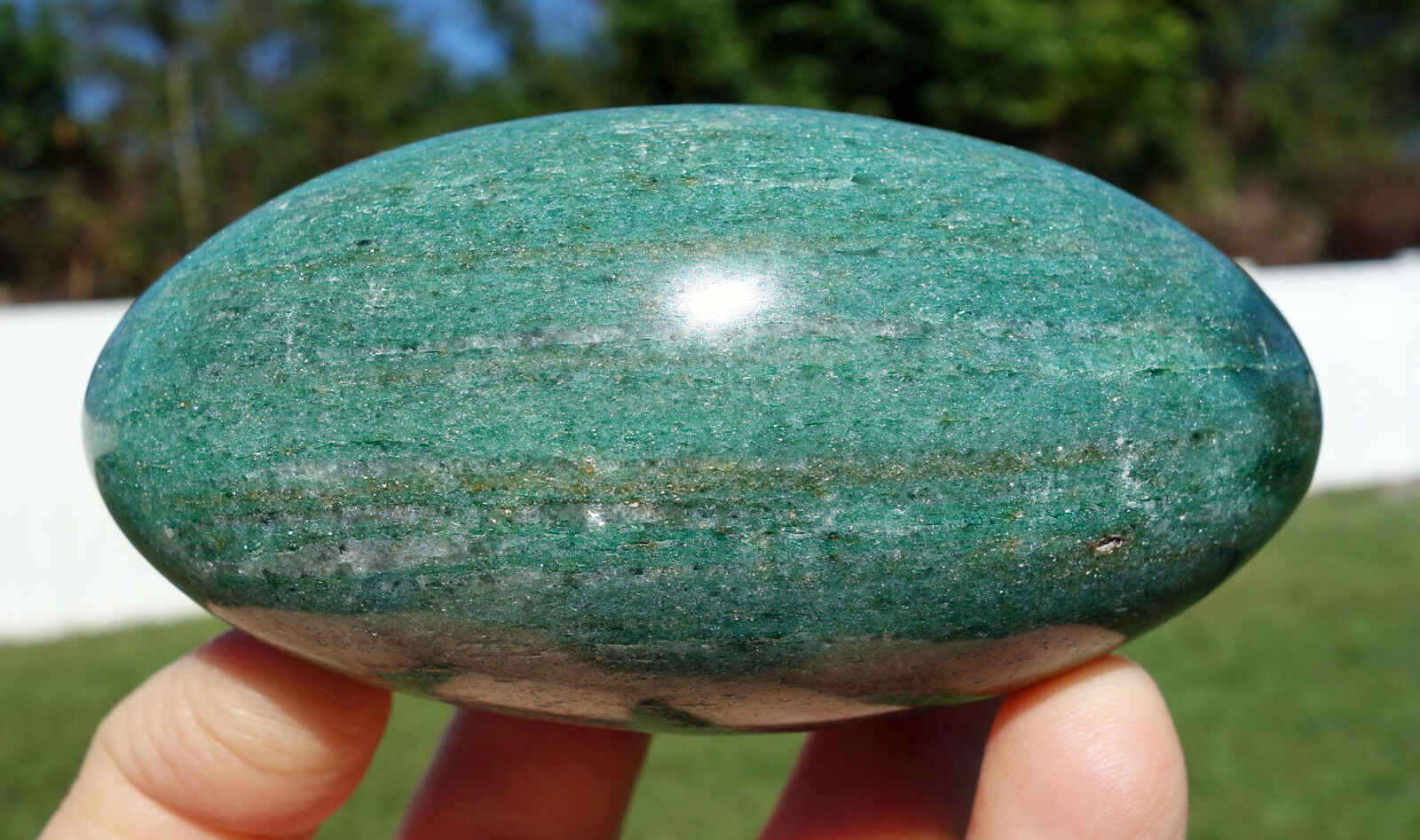 Awesome EMERALD in Fuchsite Custom Cut & Polished SHIVA Lingam Crystal Egg Awesome EMERALD in Fuchsite Custom Cut & Polished SHIVA Lingam Crystal Egg