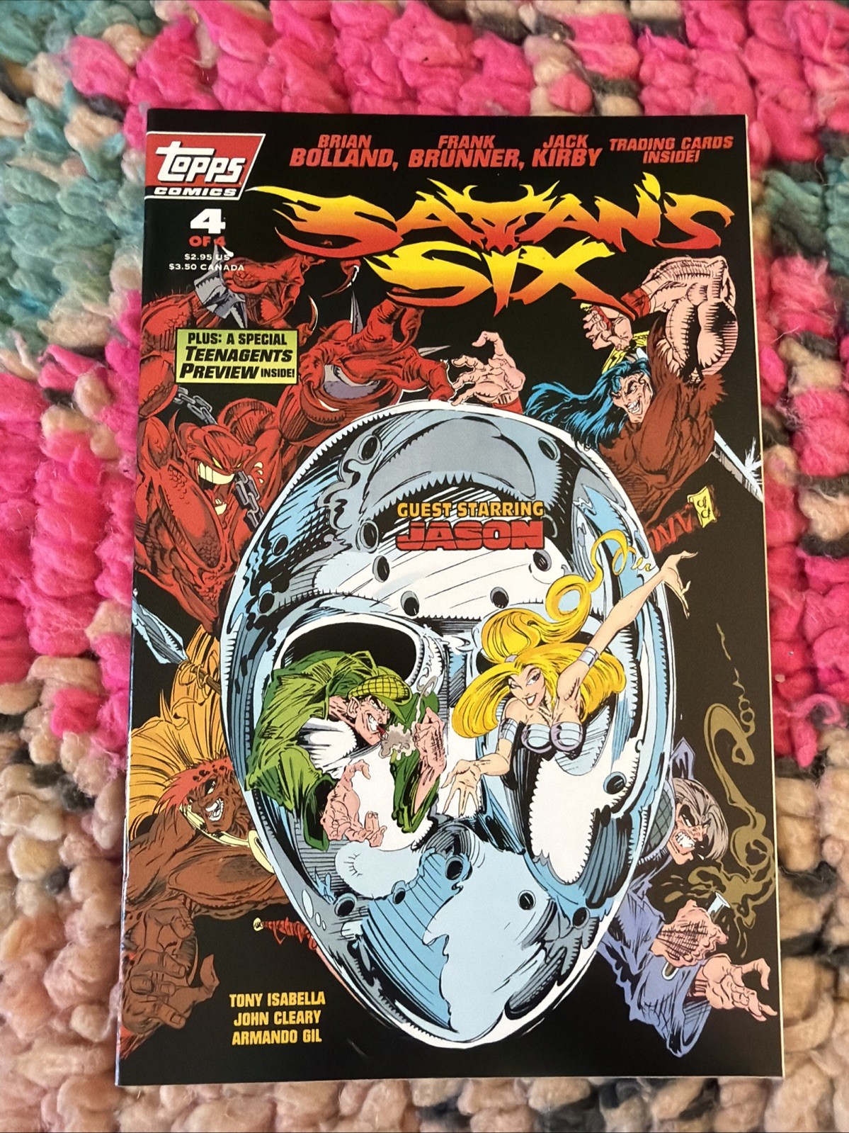 Satan's Six #4 Sealed Poly /w Cards ~ NEAR MINT NM ~ 1993 Topps Comics Satan's Six #4 Sealed Poly /w Cards ~ NEAR MINT NM ~ 1993 Topps Comics