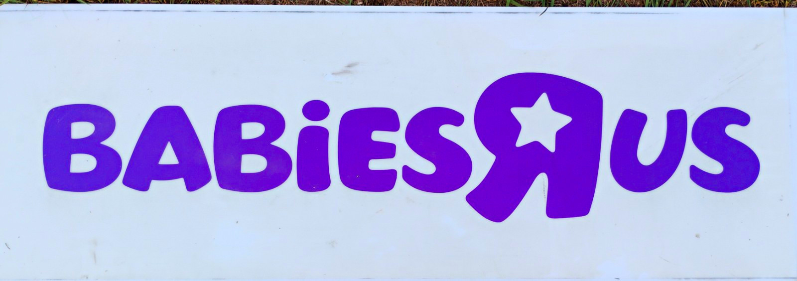 Vintage BabiesRUs Store Display Sign Rare Authentic Acrylic Retail Signage 1'x2'