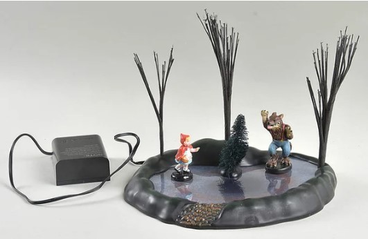 Dept 56 - Halloween Village - 'Animated Little Red Riding Hood #6005553' Dept 56 - Halloween Village - 'Animated Little Red Riding Hood #6005553'