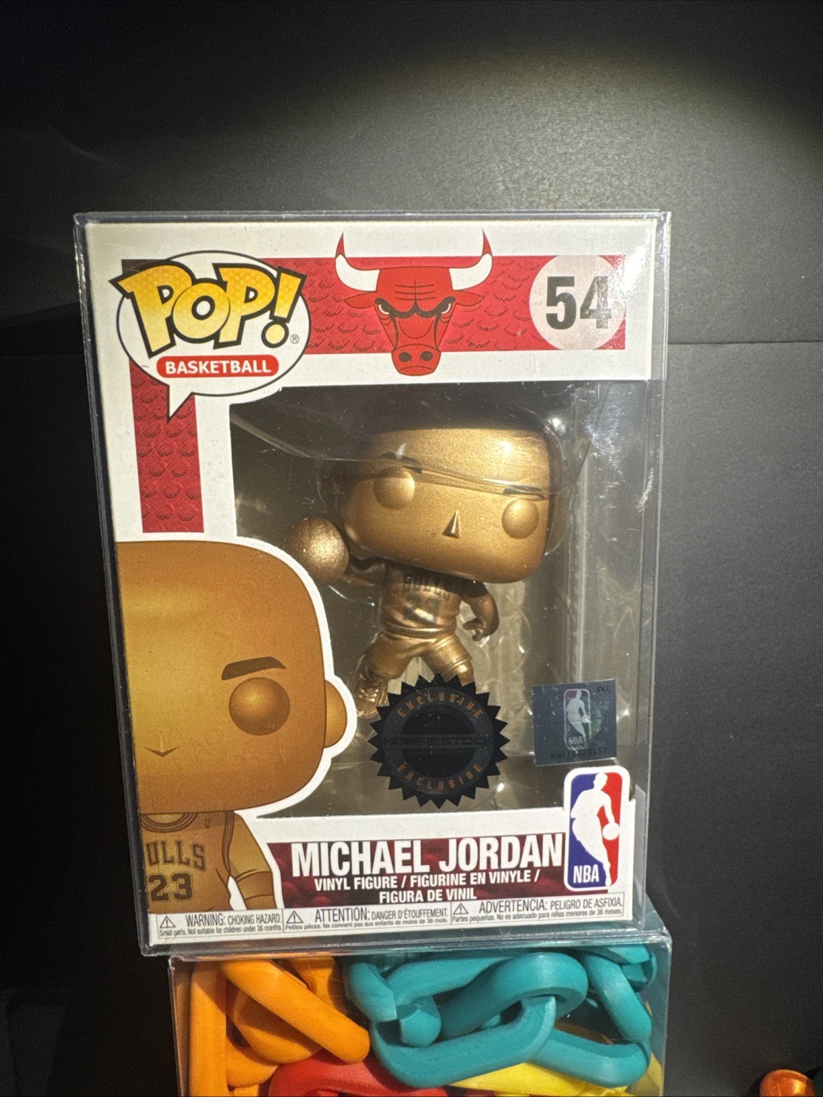 Funko Pop Vinyl: Michael Jordan (Bronzed) - Hobbiestock (Exclusive) #54 Funko Pop Vinyl: Michael Jordan (Bronzed) - Hobbiestock (Exclusive) #54
