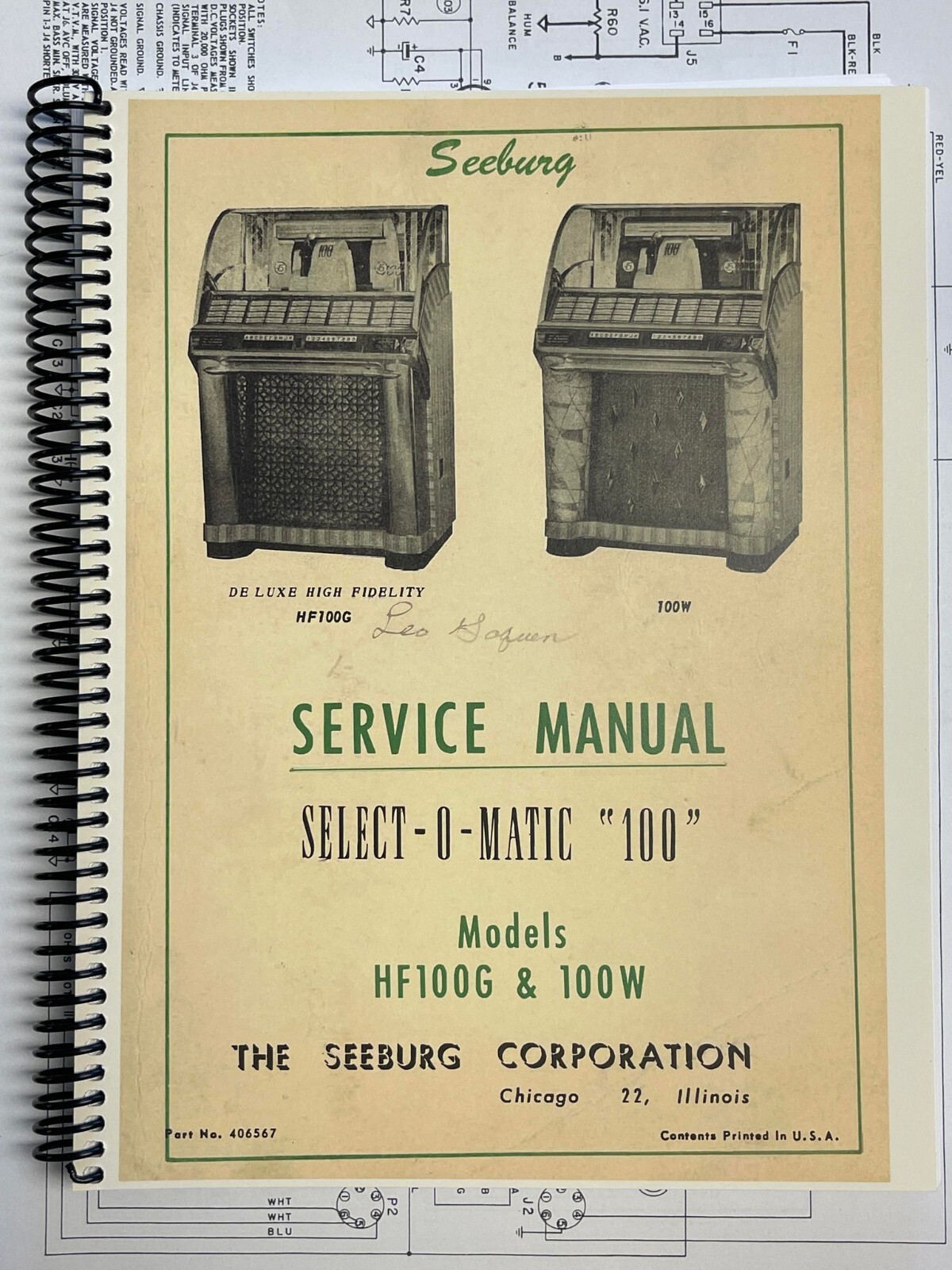 *NEW* Seeburg G & W Complete MASTER Service & Parts Manual ENLARGED SCHEMATICS *NEW* Seeburg G & W Complete MASTER Service & Parts Manual ENLARGED SCHEMATICS