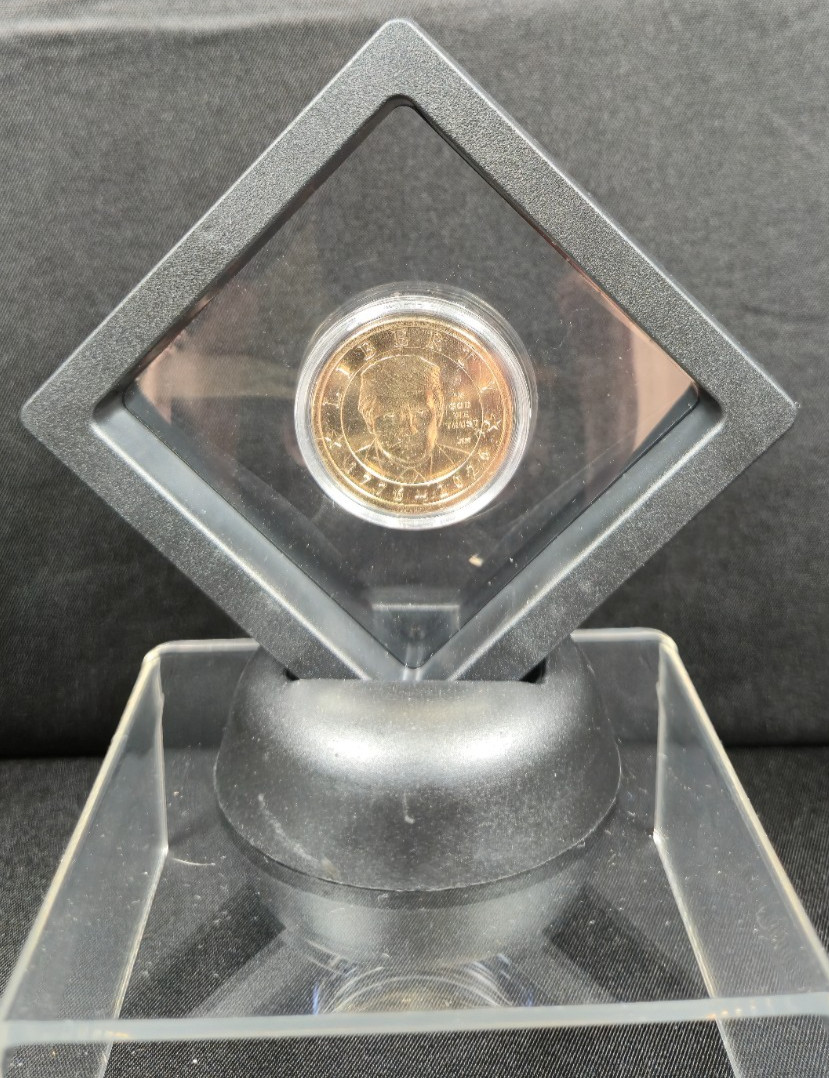 2026 Donald Trump $1 Coin with 3D Floating Display Case 250th Anniversary Gift 2026 Donald Trump $1 Coin with 3D Floating Display Case 250th Anniversary Gift