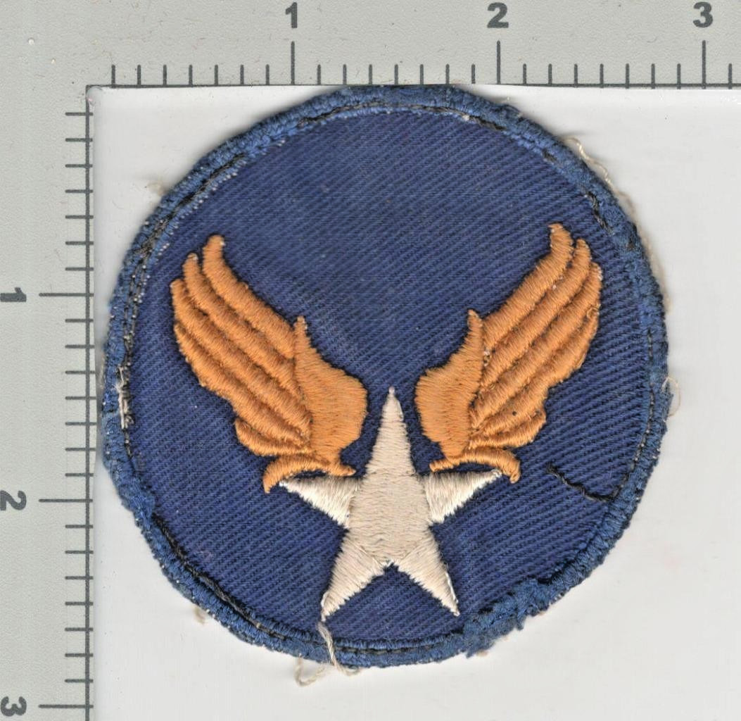 Off Uniform WW2 US Army Air Force Solid White Star Twill Patch Inv# K3586