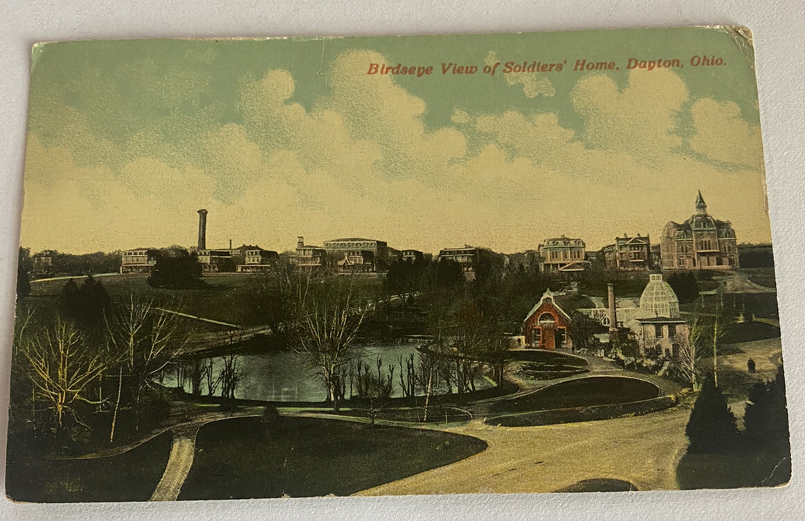 Birdseye View of Soldiers' Home ~ Dayton, Ohio OH ~ Antique 1900s Postcard Birdseye View of Soldiers' Home ~ Dayton, Ohio OH ~ Antique 1900s Postcard