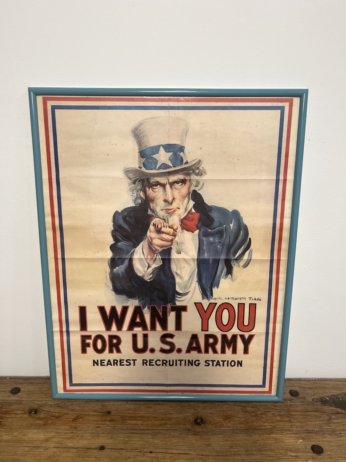1980 Uncle Sam U.S. Army Recruitment Poster Authentic Government Printed Framed 1980 Uncle Sam U.S. Army Recruitment Poster Authentic Government Printed Framed