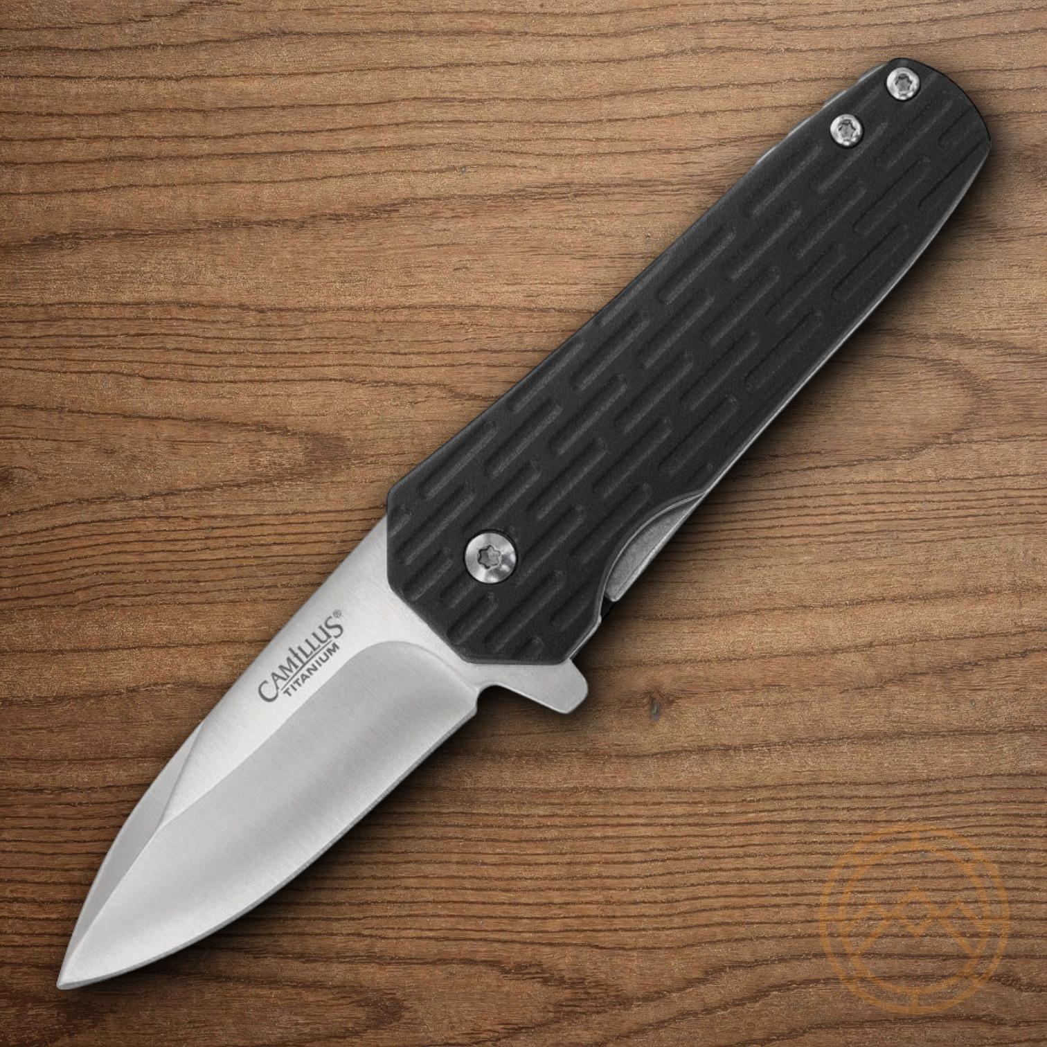Camillus Wedge Folding Knife 2.25" Satin 420 Steel Blade Black Nylon Handle Camillus Wedge Folding Knife 2.25" Satin 420 Steel Blade Black Nylon Handle