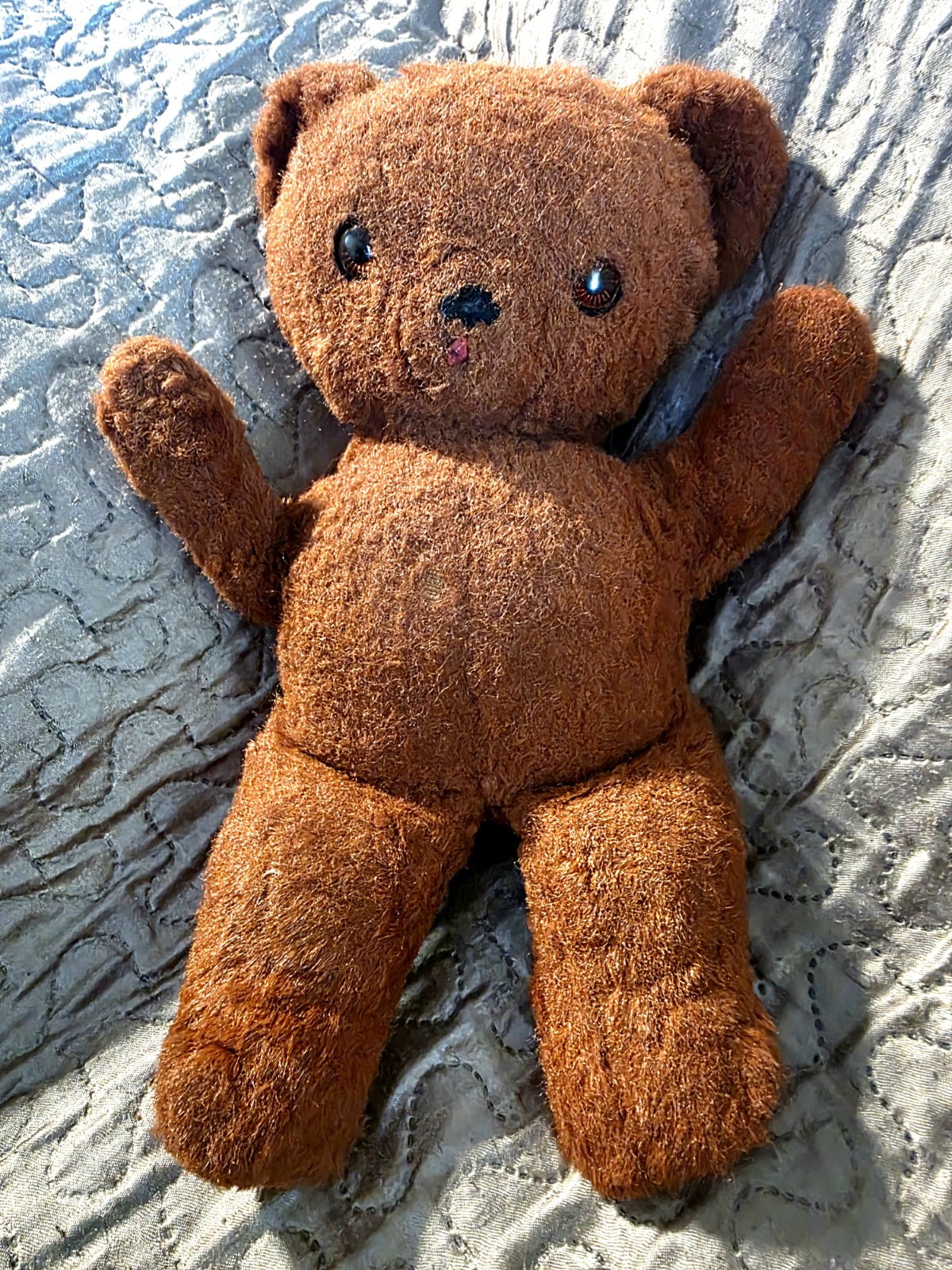 Vintage 1930s-40s Teddy Bear W Wind Up Music Box Inside Vintage 1930s-40s Teddy Bear W Wind Up Music Box Inside