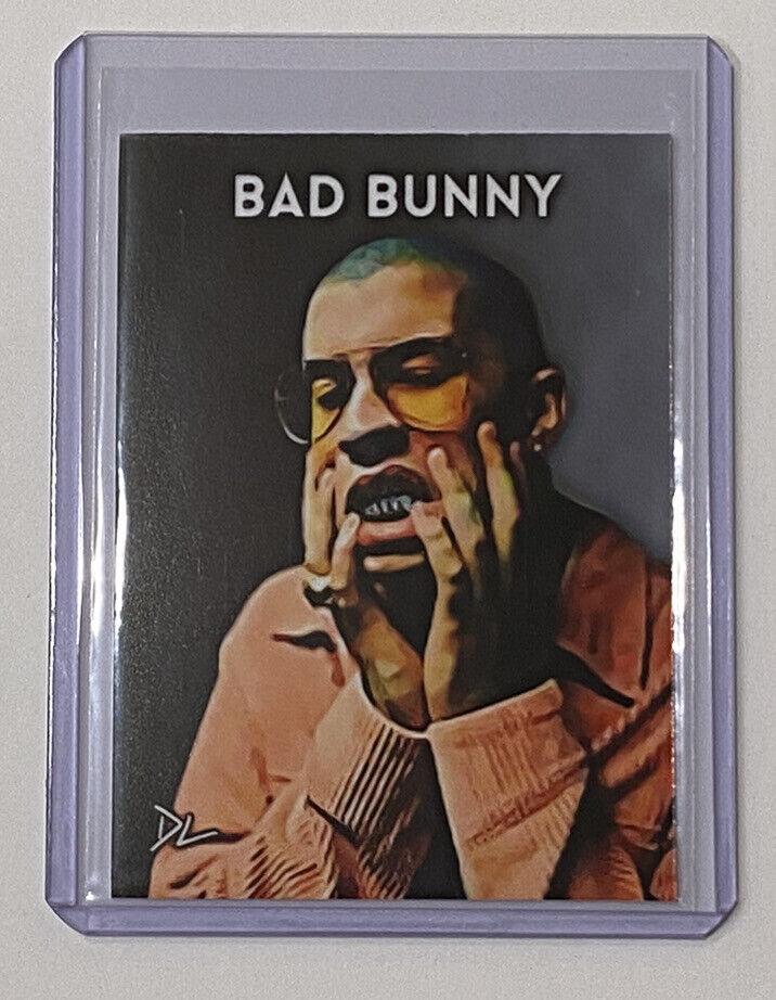 Bad Bunny Limited Edition Artist Signed Puerto Rican Rapper Card 2/10