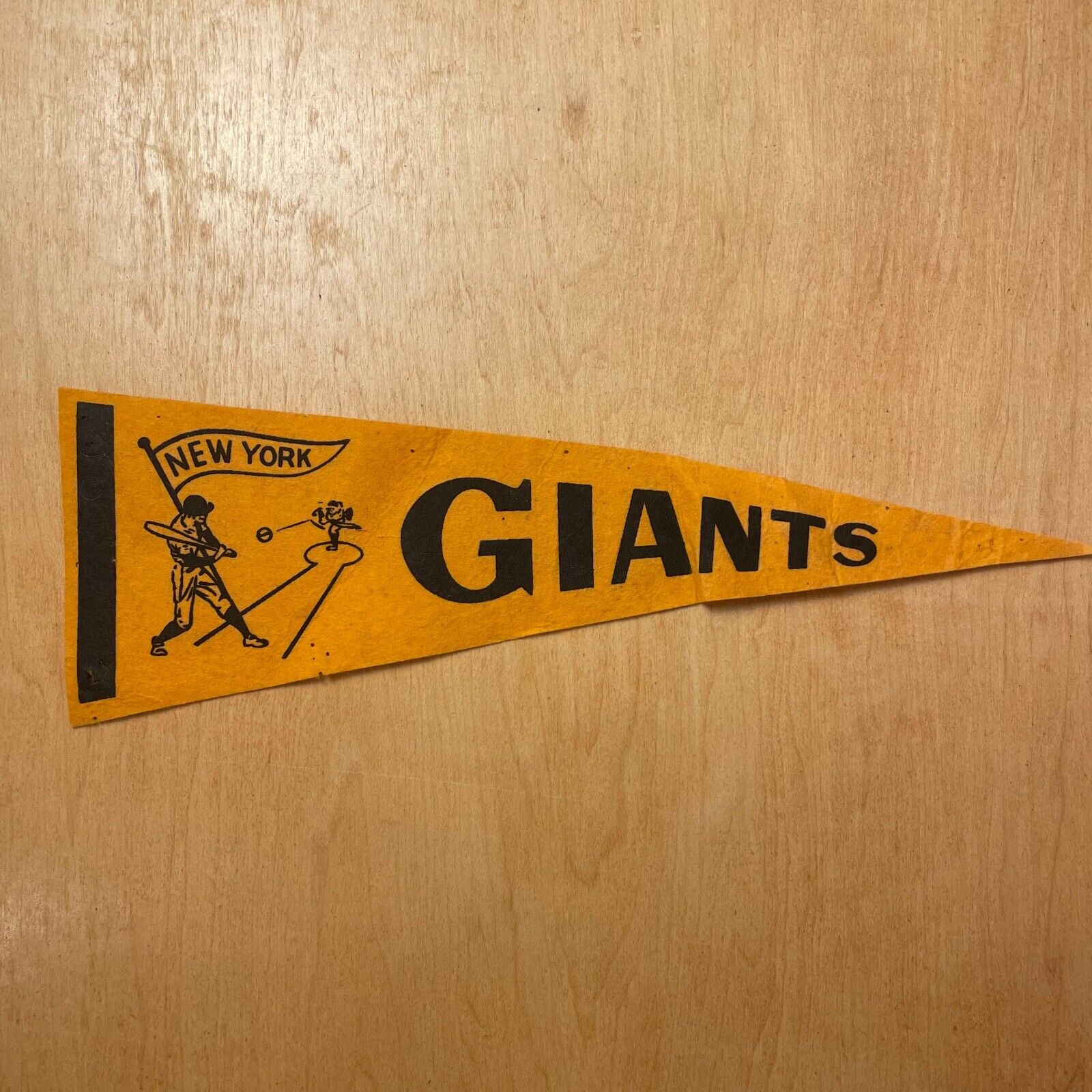 Vintage 1950s New York Giants Baseball 5x15 Felt Pennant Flag