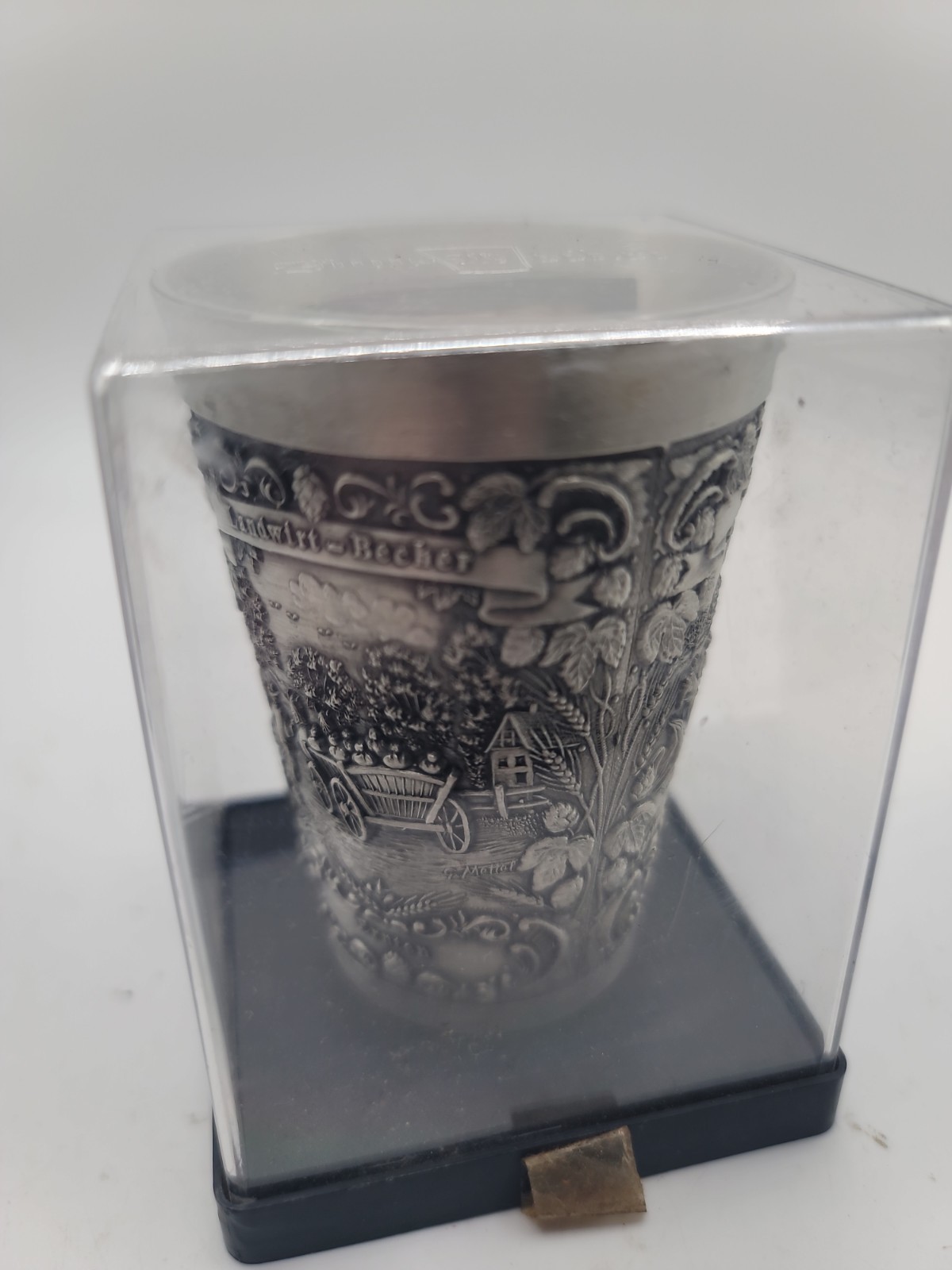 Vintage Rare German Zinn Becker Pewter Cup "Landwirt-Becher" Vintage Rare German Zinn Becker Pewter Cup "Landwirt-Becher"