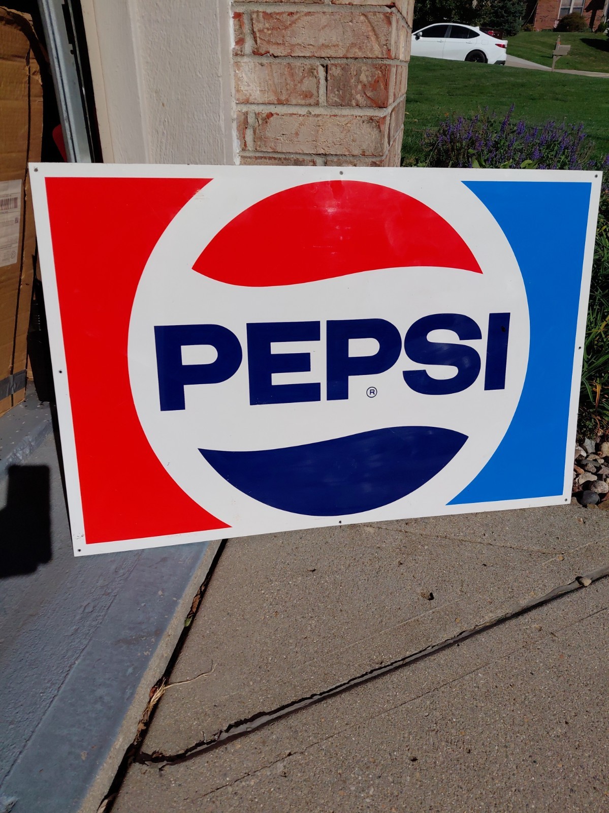c.1970s Original Vintage Pepsi Sign Metal New Old Stock Mint Soda Coke NOS Clean c.1970s Original Vintage Pepsi Sign Metal New Old Stock Mint Soda Coke NOS Clean