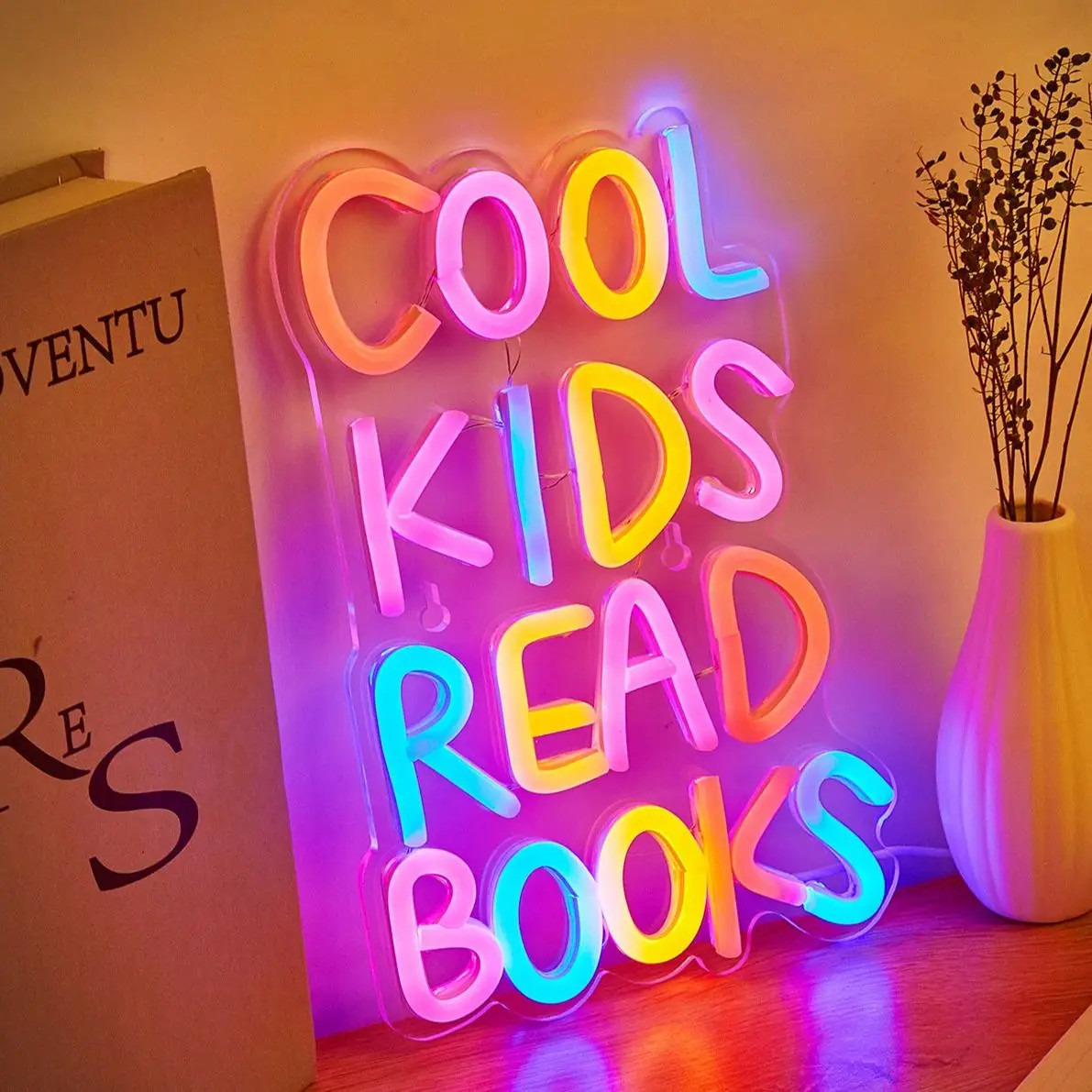 Chi-Buy 1PC Cool Kids Read Books LED Neon Sign USB Powered Wall Decoration Neon Chi-Buy 1PC Cool Kids Read Books LED Neon Sign USB Powered Wall Decoration Neon