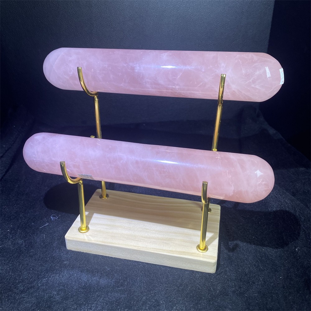 2.2LB 7.8" Natural Rose Quartz Massage Stick Set Crystal Reiki Healing Decor 2.2LB 7.8" Natural Rose Quartz Massage Stick Set Crystal Reiki Healing Decor