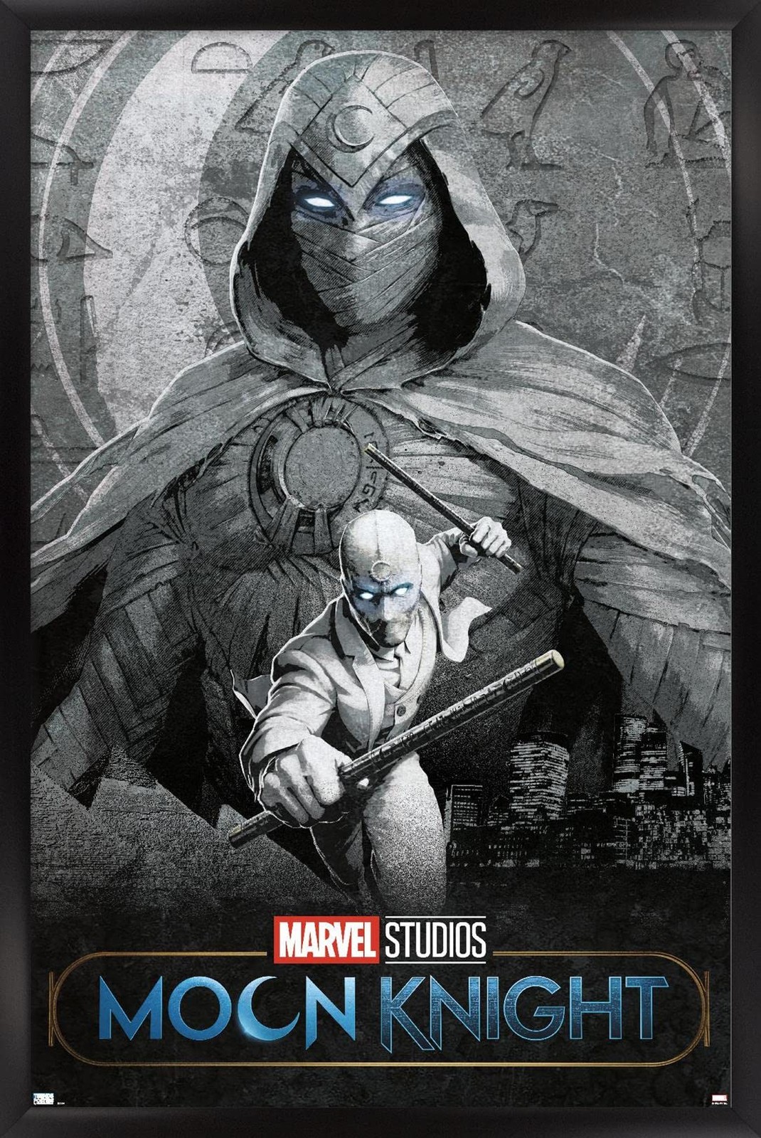 Marvel Moon Knight Teaser Poster 22.375" x 34" Black Framed Version Marvel Moon Knight Teaser Poster 22.375" x 34" Black Framed Version