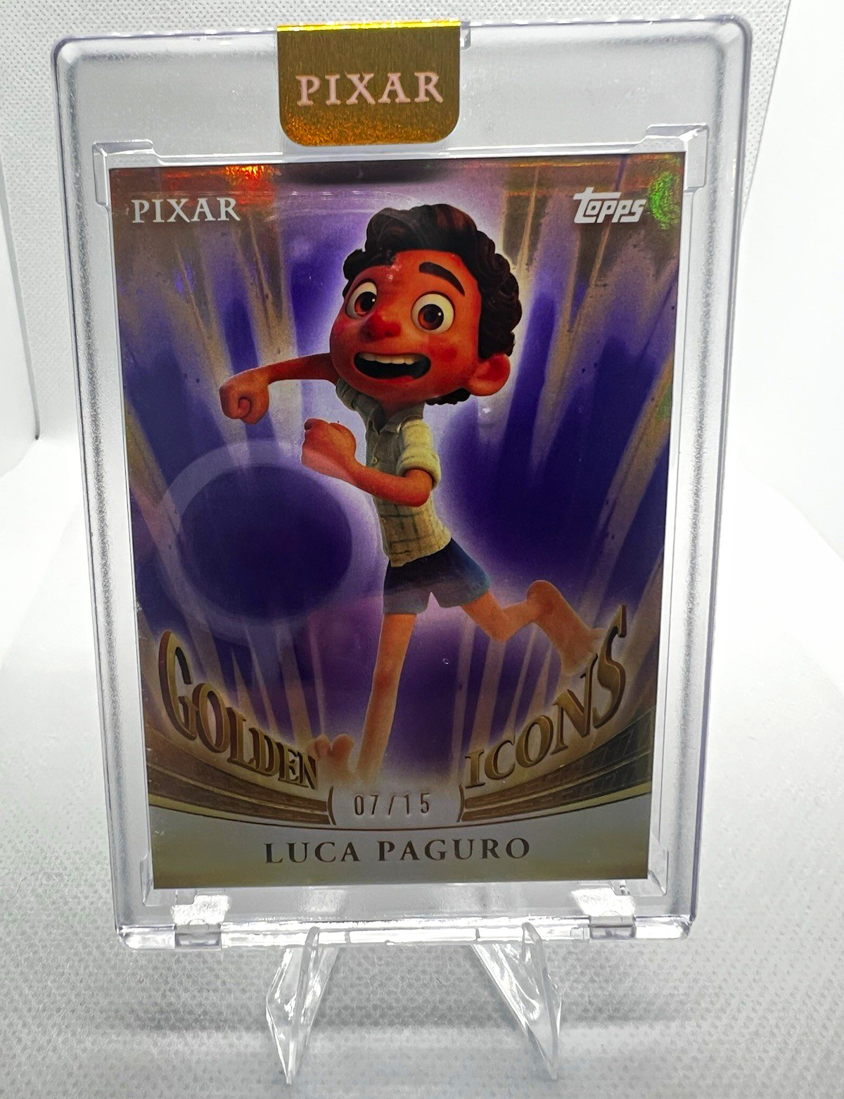 Topps Pixar Golden Icons 2025 Luca Paguro GI-84 Serial Numbered 07/15