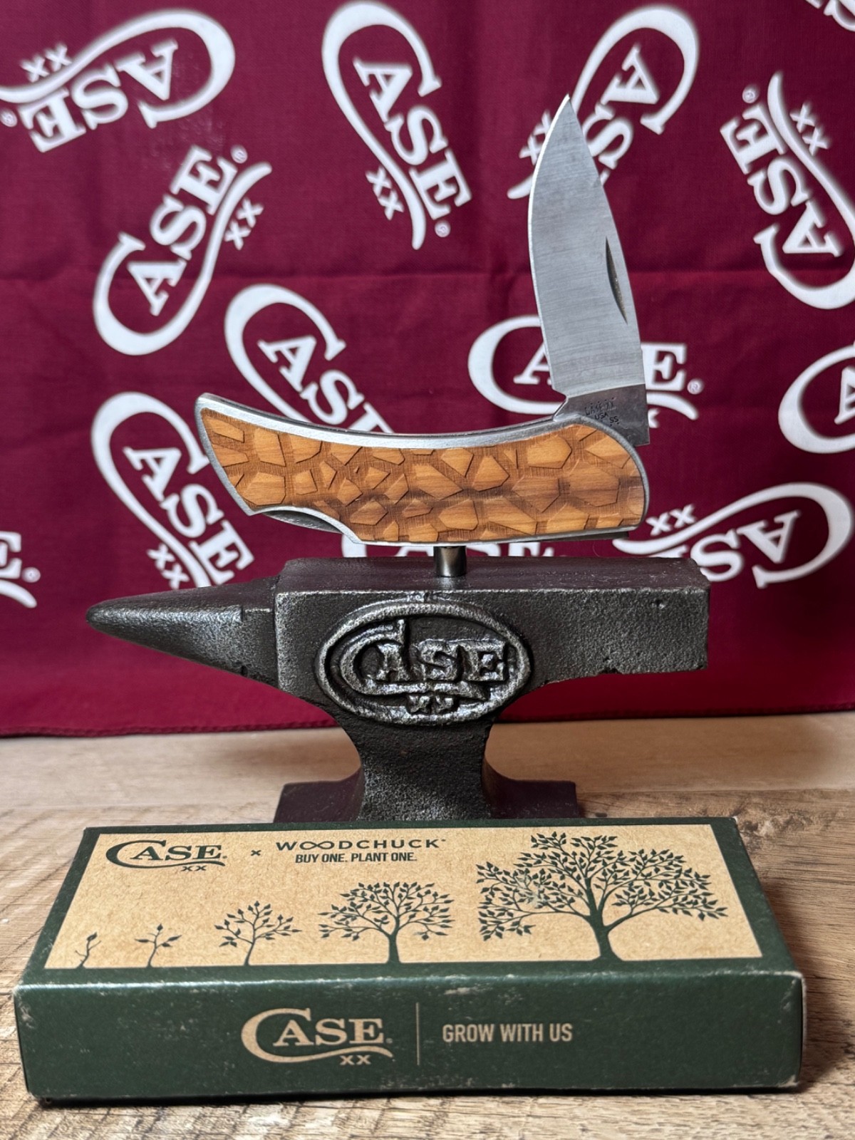 🔥🔥 Case XX Woodchuck Giraffe Brushed SS Executive Lockback 2021 Item No 64320 🔥🔥 Case XX Woodchuck Giraffe Brushed SS Executive Lockback 2021 Item No 64320