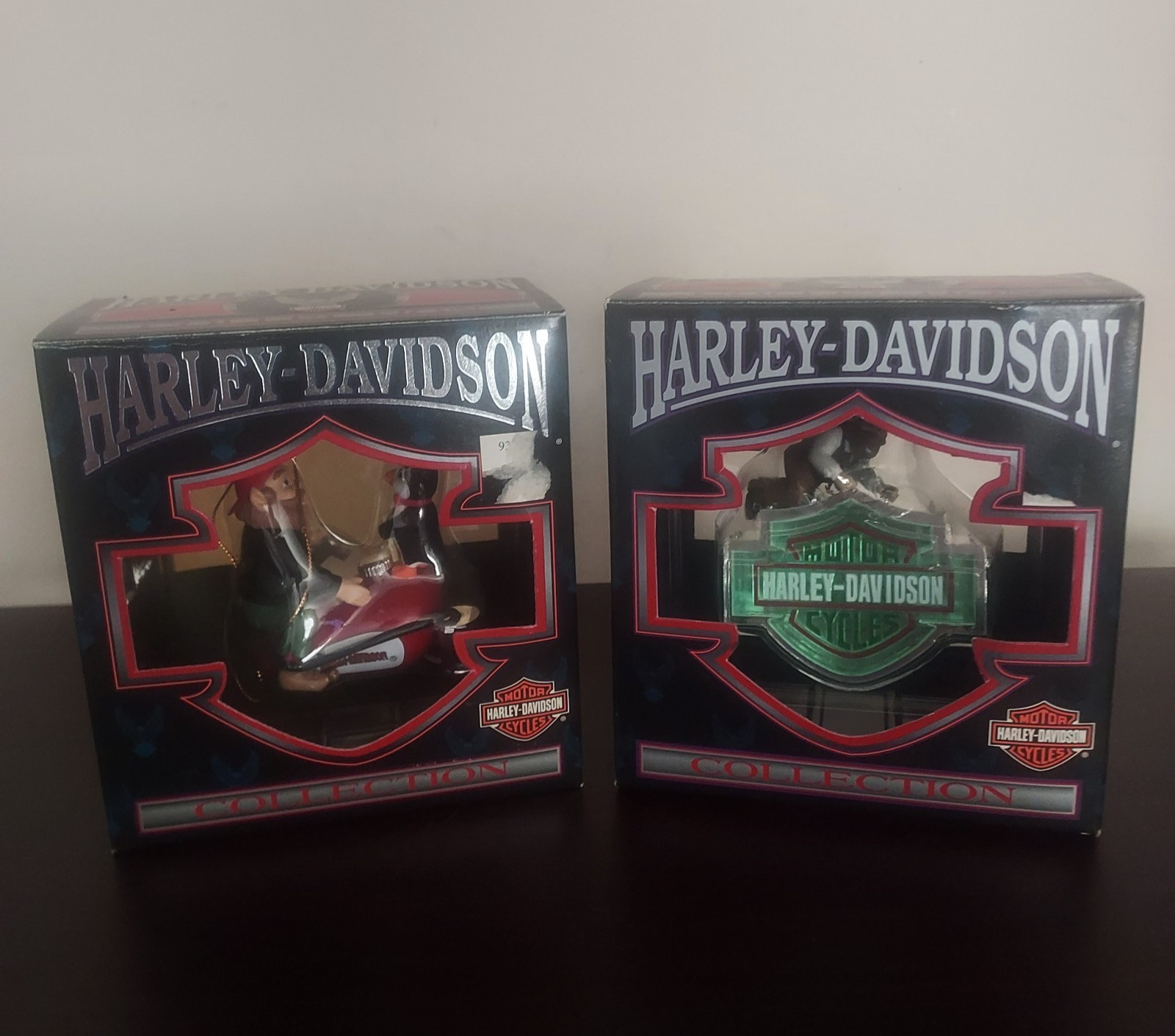 Harley-Davidson Christmas Ornaments (Lot of 2) 1997&1999 North Pole Collection