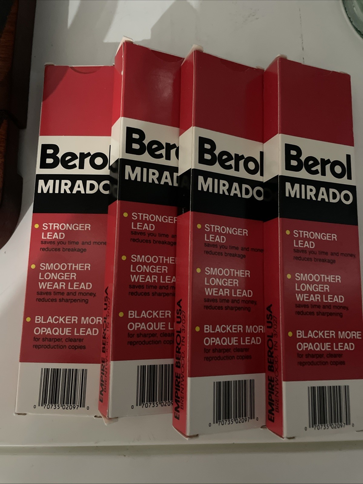 2009 NEW BOXED Pack Of 4 LOT 12 PAPERMATE MIRADO 100% PREMIUM CEDAR PENCILS HB#2 2009 NEW BOXED Pack Of 4 LOT 12 PAPERMATE MIRADO 100% PREMIUM CEDAR PENCILS HB#2