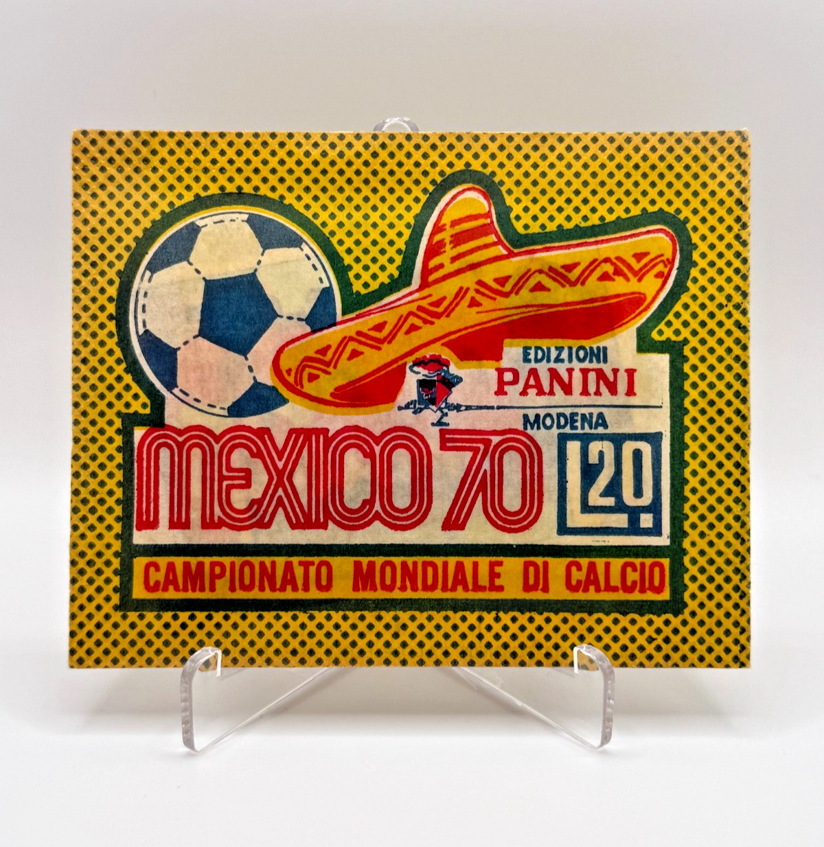1970 Panini World Cup Mexico 70 - Sealed Original Sticker Pack Bustina Booster 1970 Panini World Cup Mexico 70 - Sealed Original Sticker Pack Bustina Booster